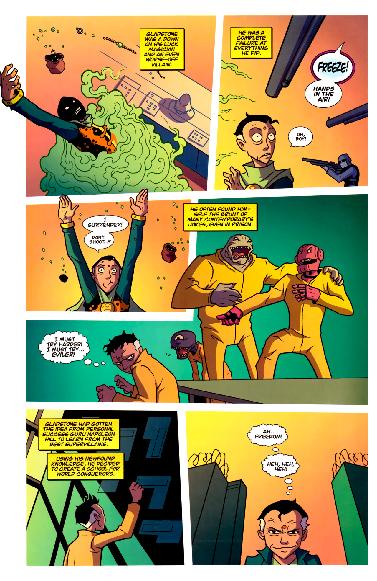 Read online Gladstone's School for World Conquerors (2011) comic -  Issue #1 - 4