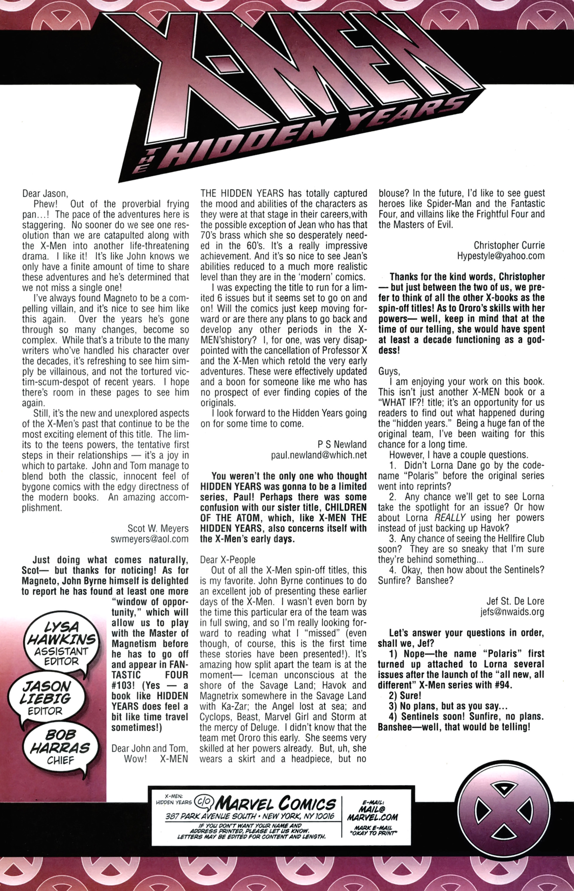 Read online X-Men: Hidden Years comic -  Issue #8 - 24