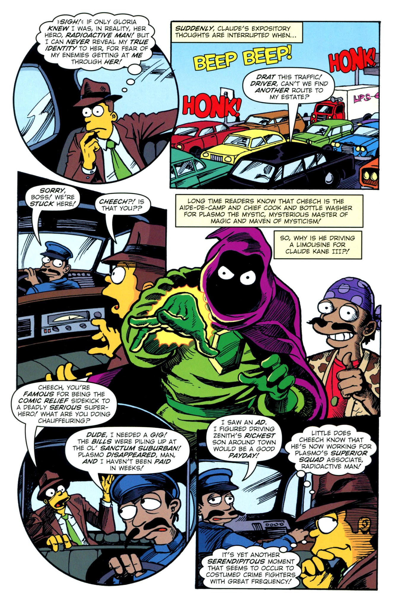 Read online Bongo Comics Presents Simpsons Super Spectacular comic -  Issue #15 - 16
