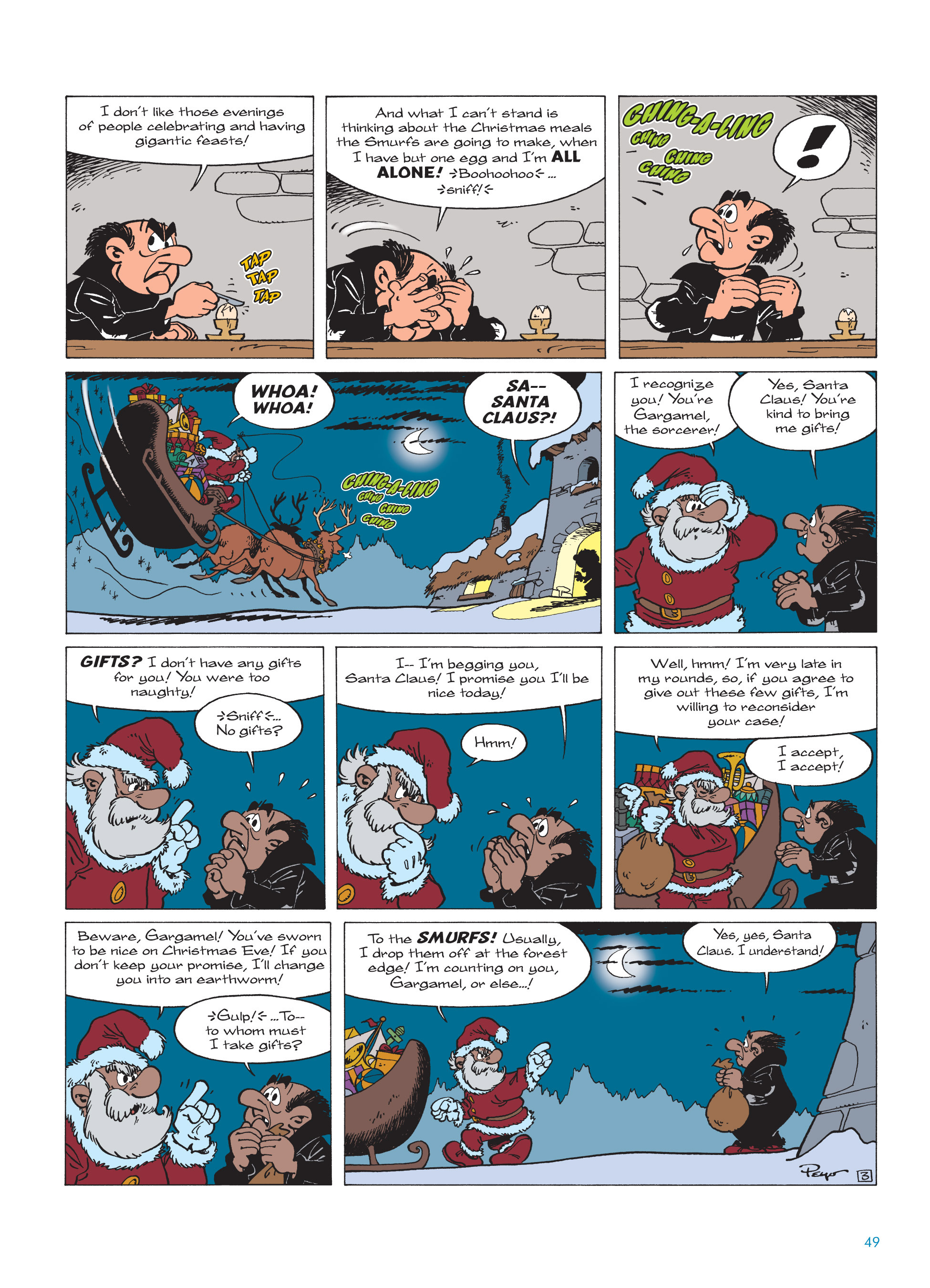 Read online The Smurfs Christmas comic -  Issue # Full - 49