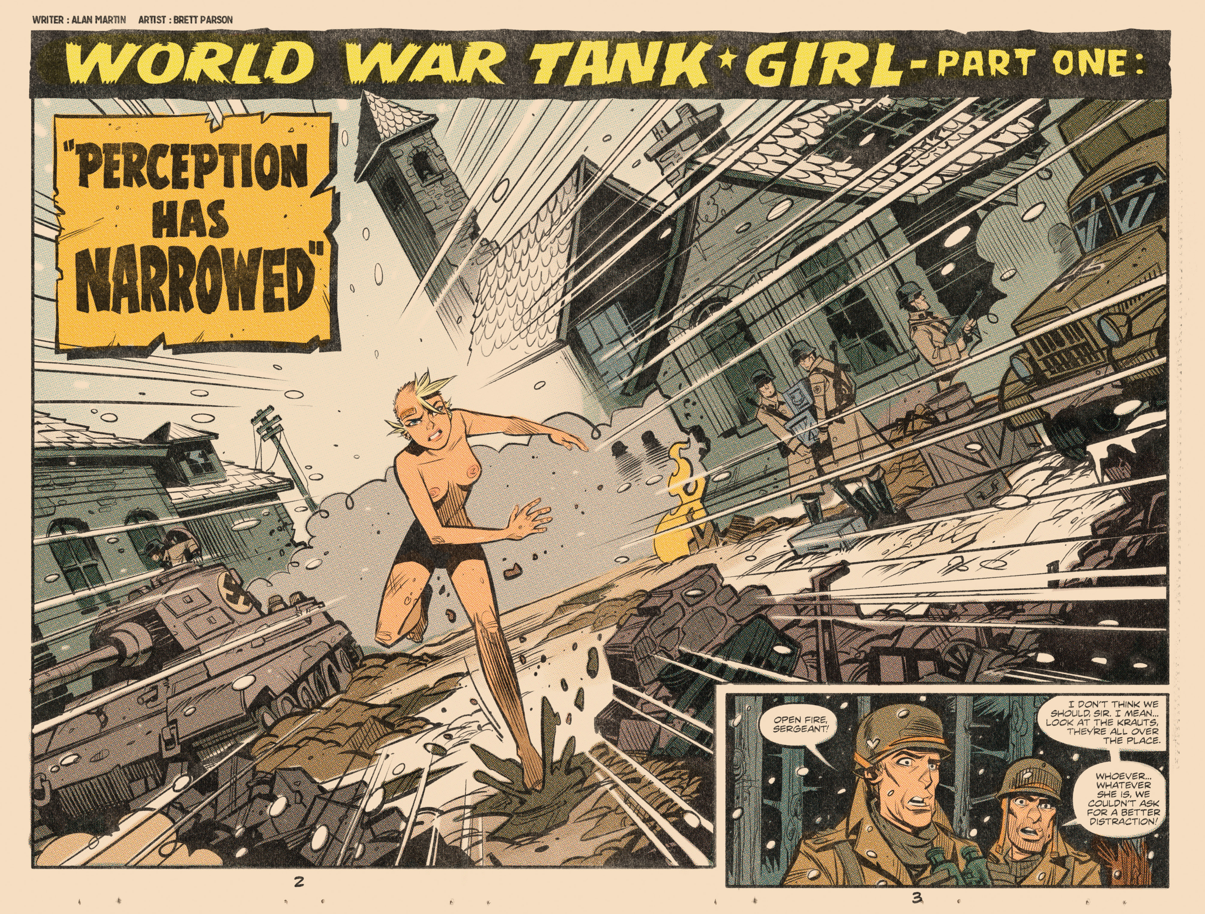 Read online Tank Girl: World War Tank Girl comic -  Issue #1 - 4