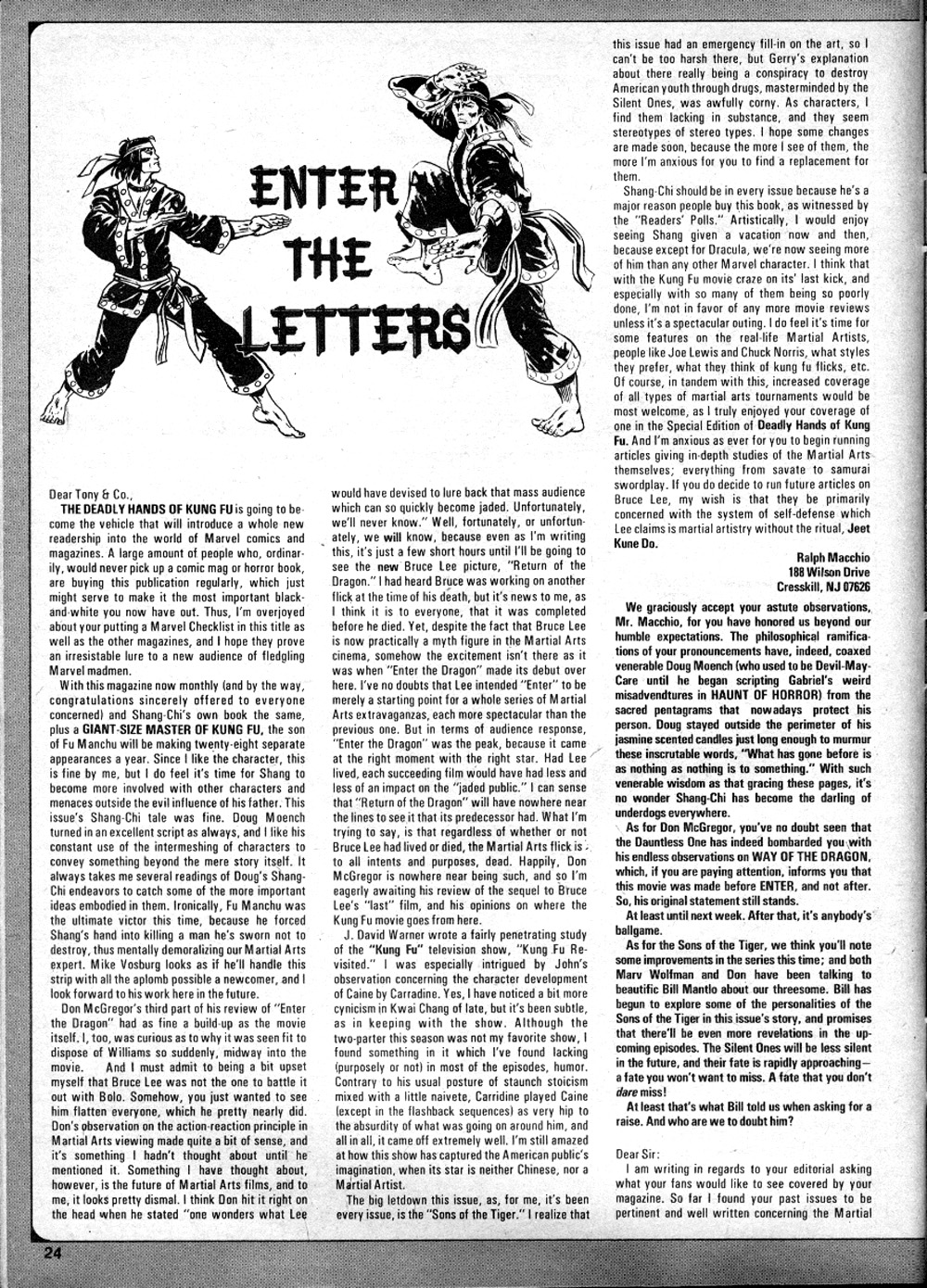 Read online The Deadly Hands of Kung Fu comic -  Issue #7 - 24