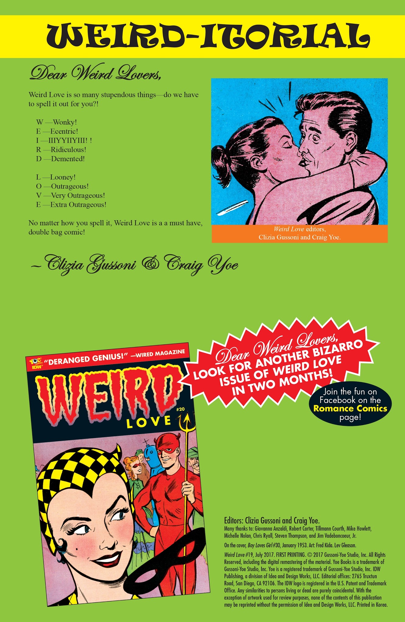 Read online Weird Love comic -  Issue #19 - 2