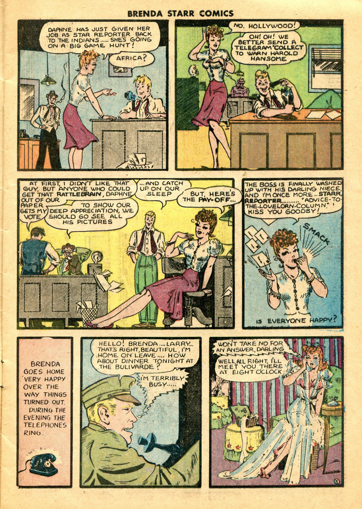 Read online Brenda Starr (1948) comic -  Issue #6 - 4