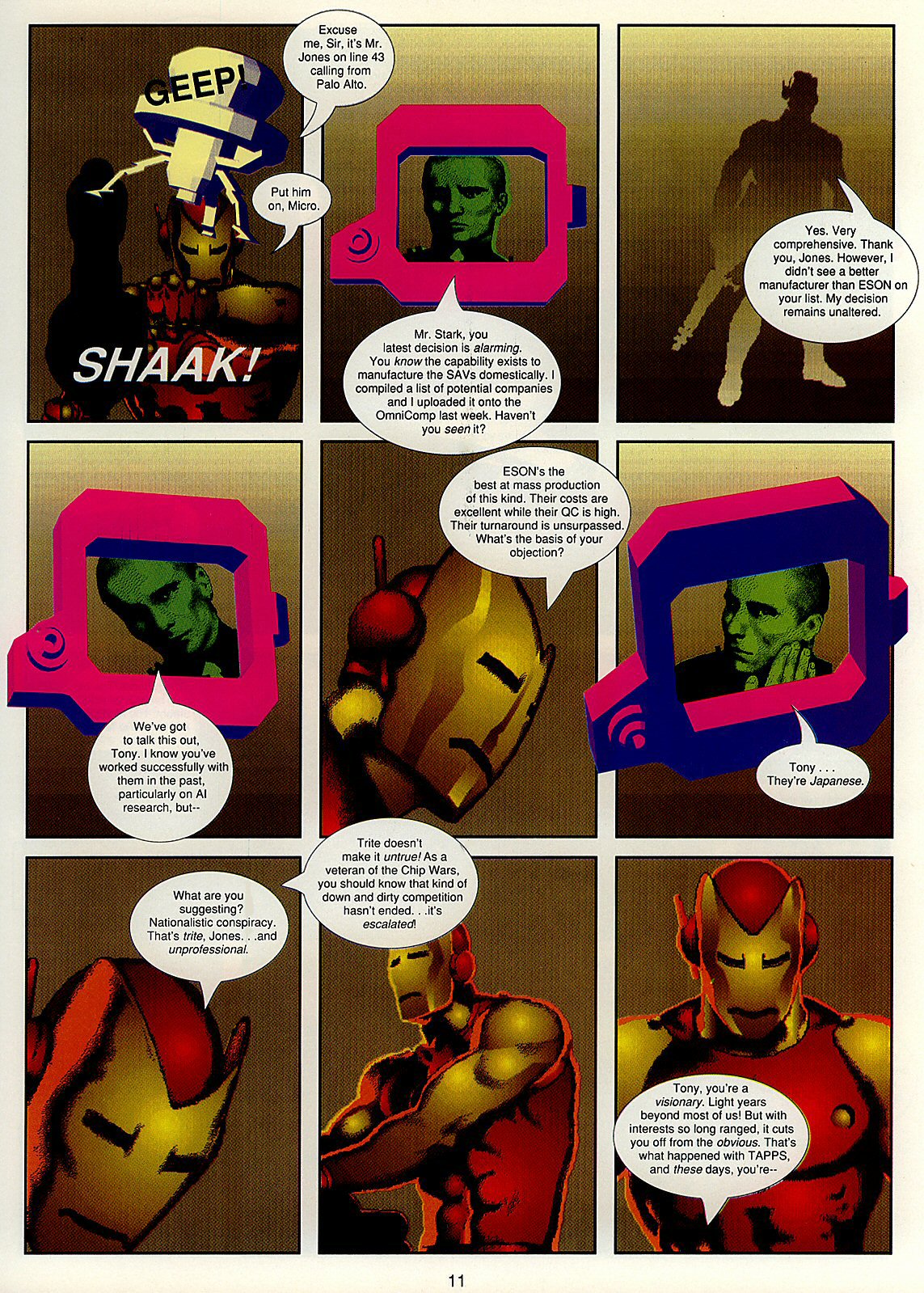 Read online Marvel Graphic Novel comic -  Issue #33 - Iron Man - Crash - 12