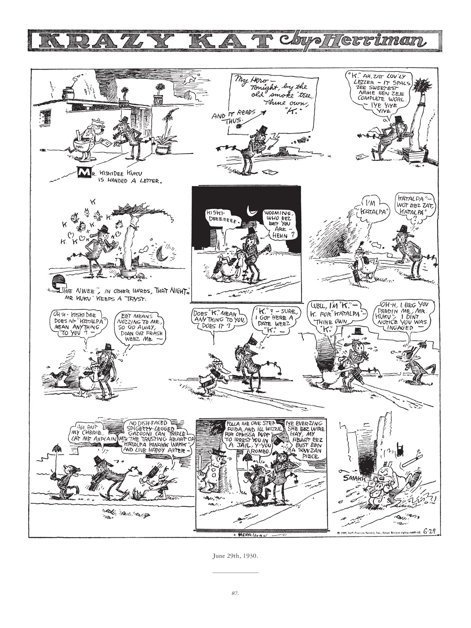 Read online Krazy & Ignatz comic -  Issue # TPB 6 - 85