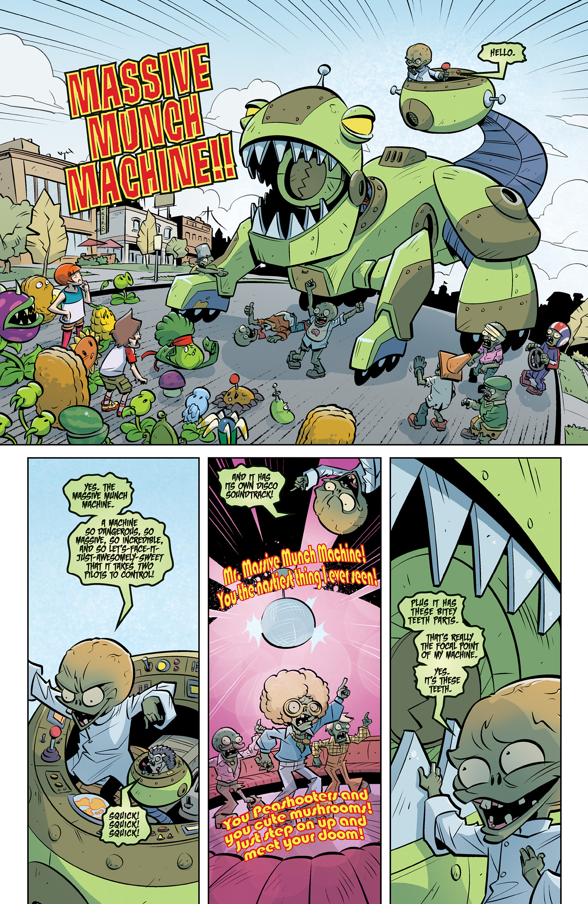Read online Plants vs. Zombies: Petal to the Metal comic -  Issue #9 - 17