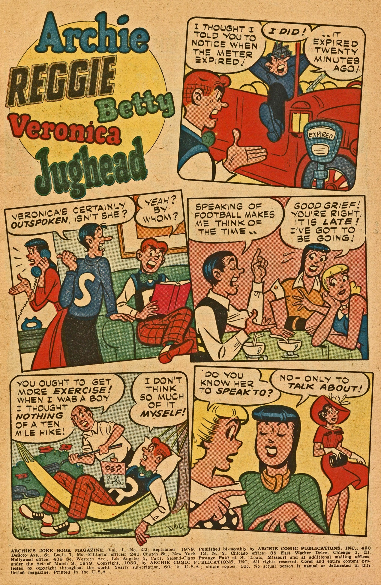 Read online Archie's Joke Book Magazine comic -  Issue #42 - 5
