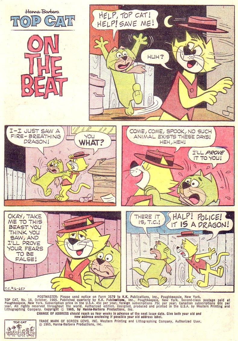 Read online Top Cat (1962) comic -  Issue #16 - 12