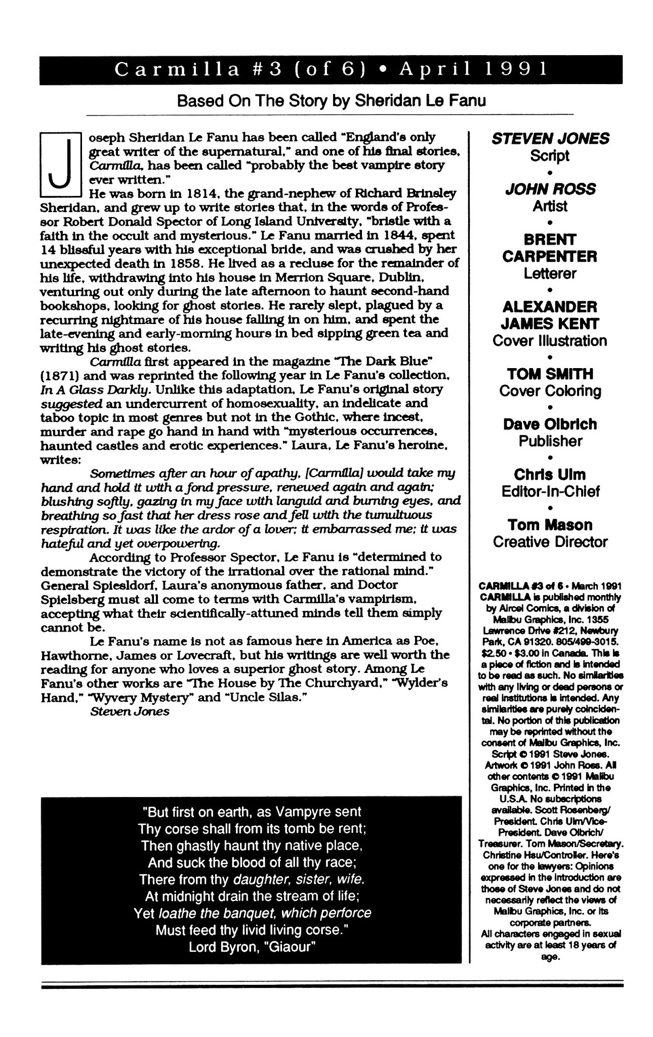 Read online Carmilla comic -  Issue #3 - 2