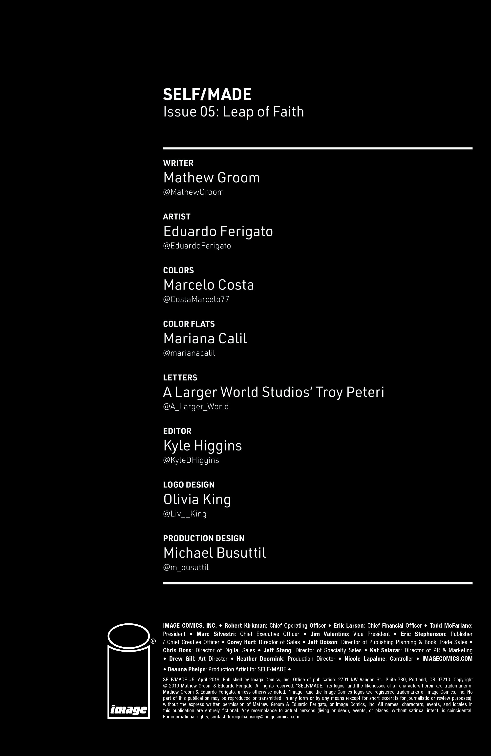 Read online Self/Made comic -  Issue #5 - 2