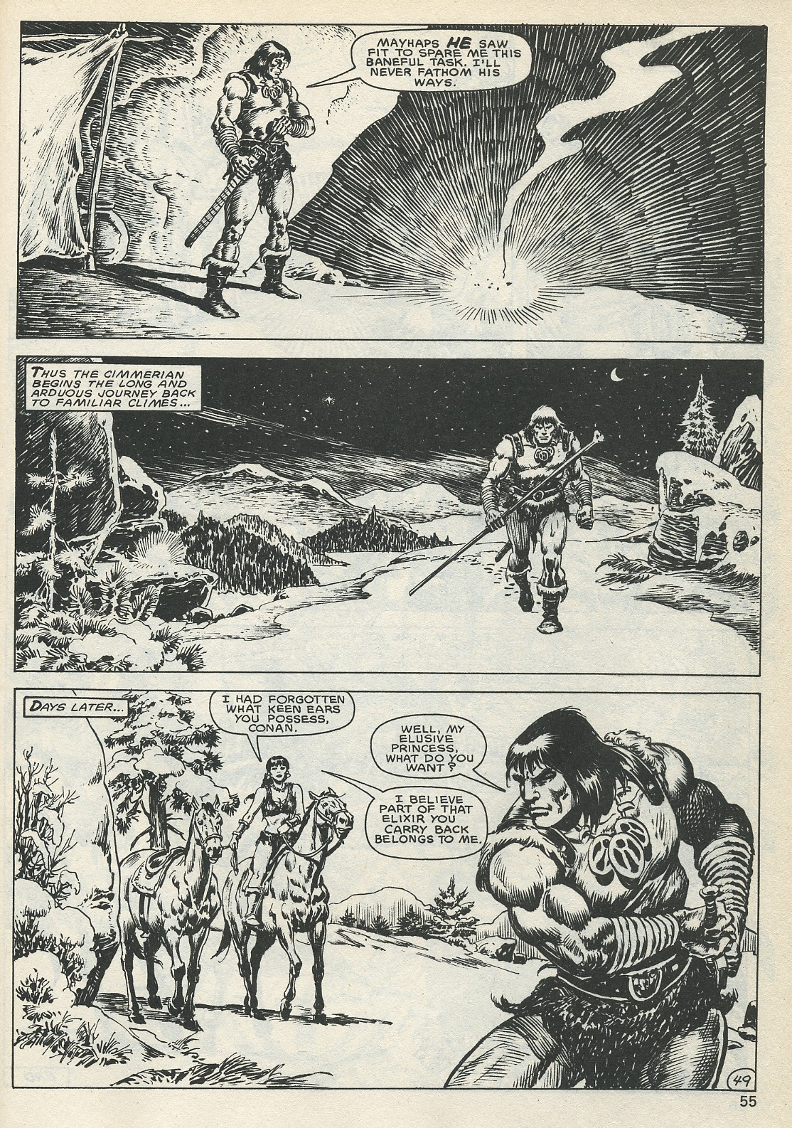 Read online The Savage Sword Of Conan comic -  Issue #132 - 55