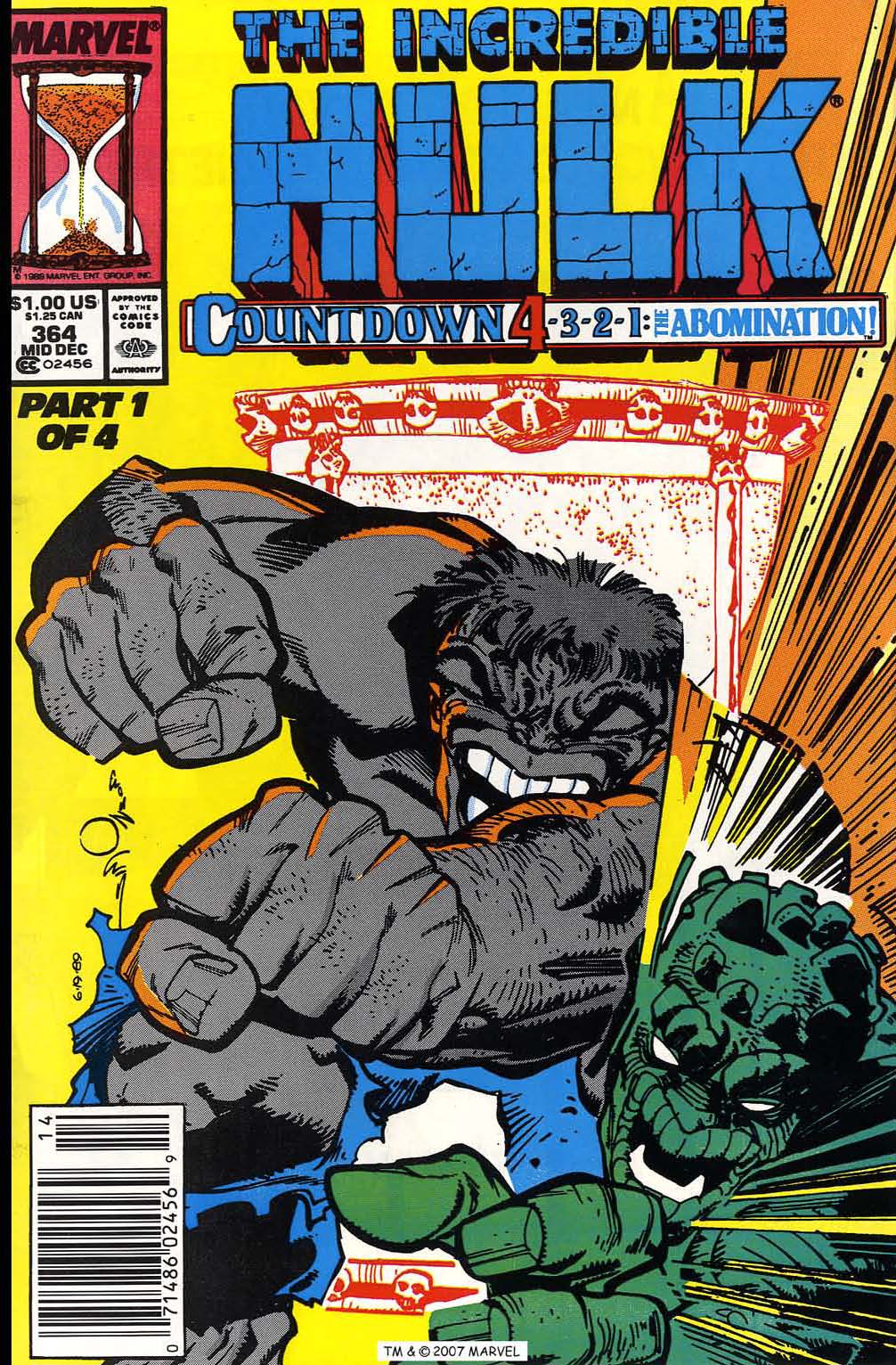 Read online The Incredible Hulk (1968) comic -  Issue #364 - 1