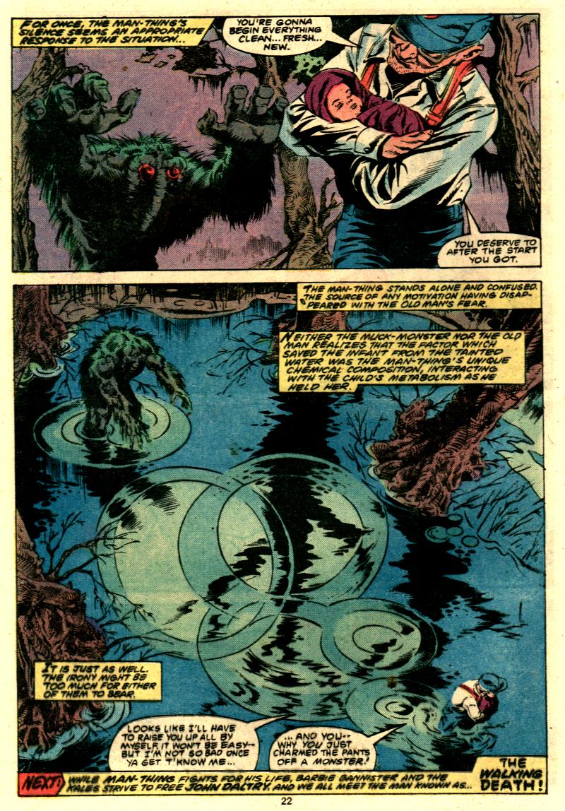 Read online Man-Thing (1979) comic -  Issue #9 - 18