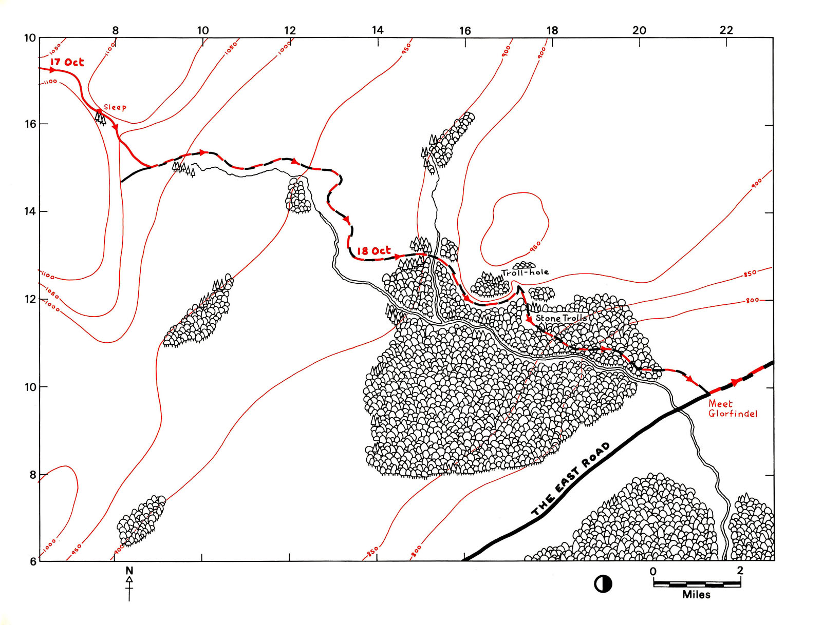 Read online Journeys of Frodo: An Atlas of J.R.R. Tolkien's The Lord of the Rings comic -  Issue # TPB - 38