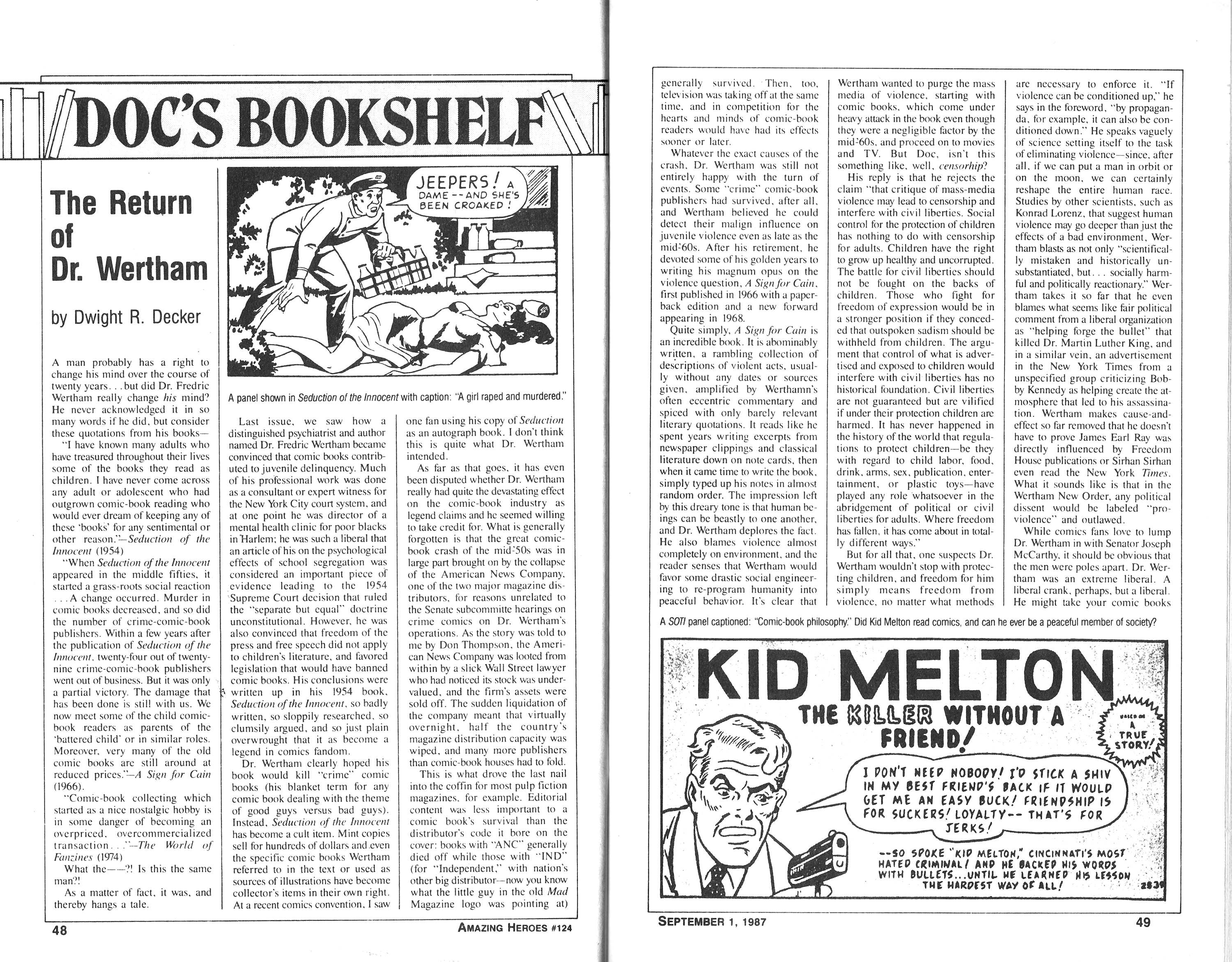 Read online Amazing Heroes comic -  Issue #124 - 25