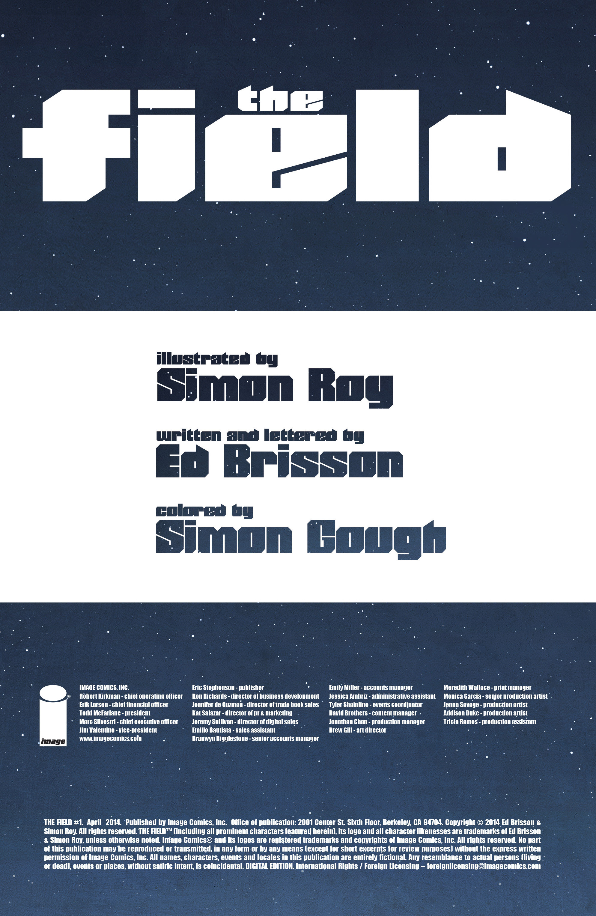 Read online The Field comic -  Issue #1 - 2