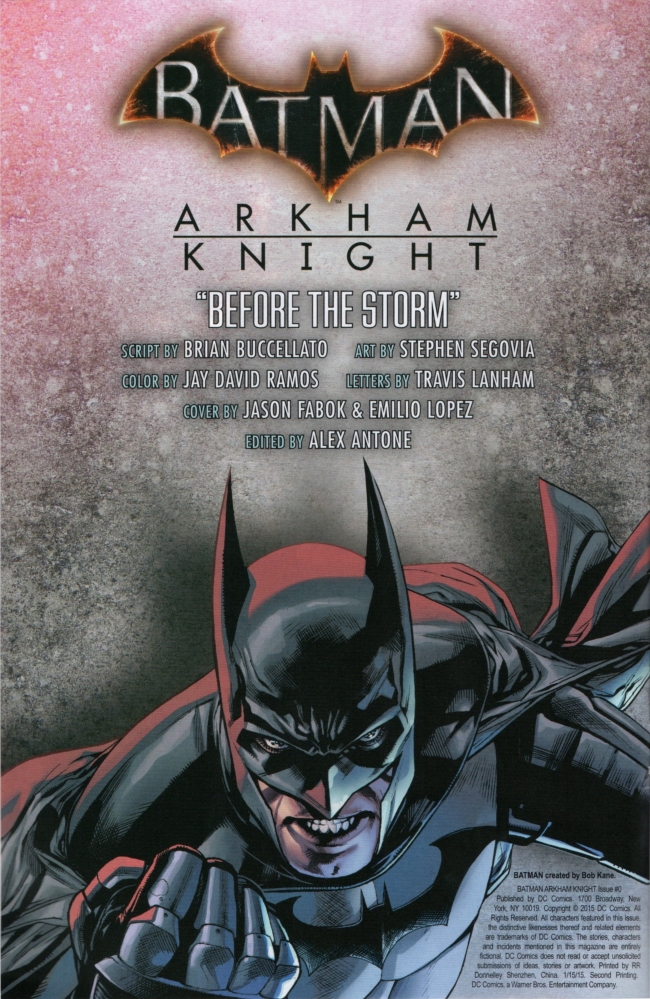 Read online Batman: Arkham Knight [I] comic - Issue #0