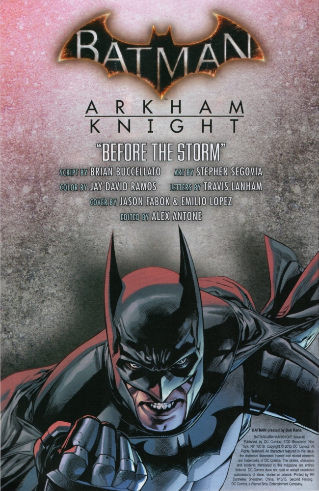 Batman: Arkham Knight [I] issue 0 - Page 2