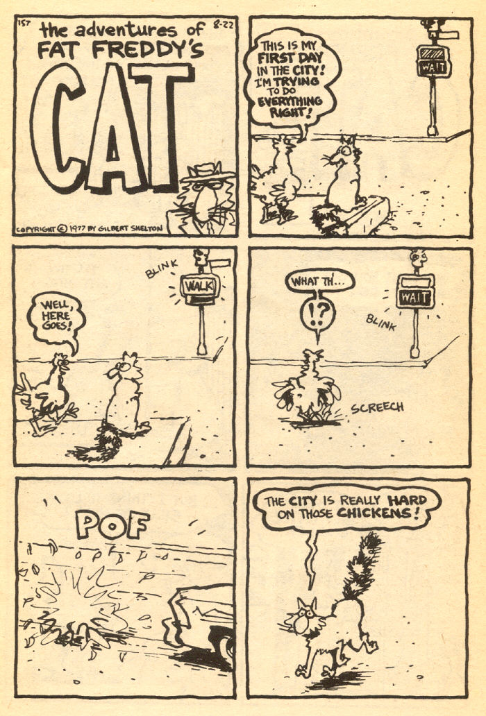 Read online Adventures of Fat Freddy's Cat comic -  Issue #4 - 12
