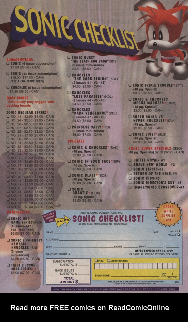 Read online Knuckles the Echidna comic -  Issue #23 - 34