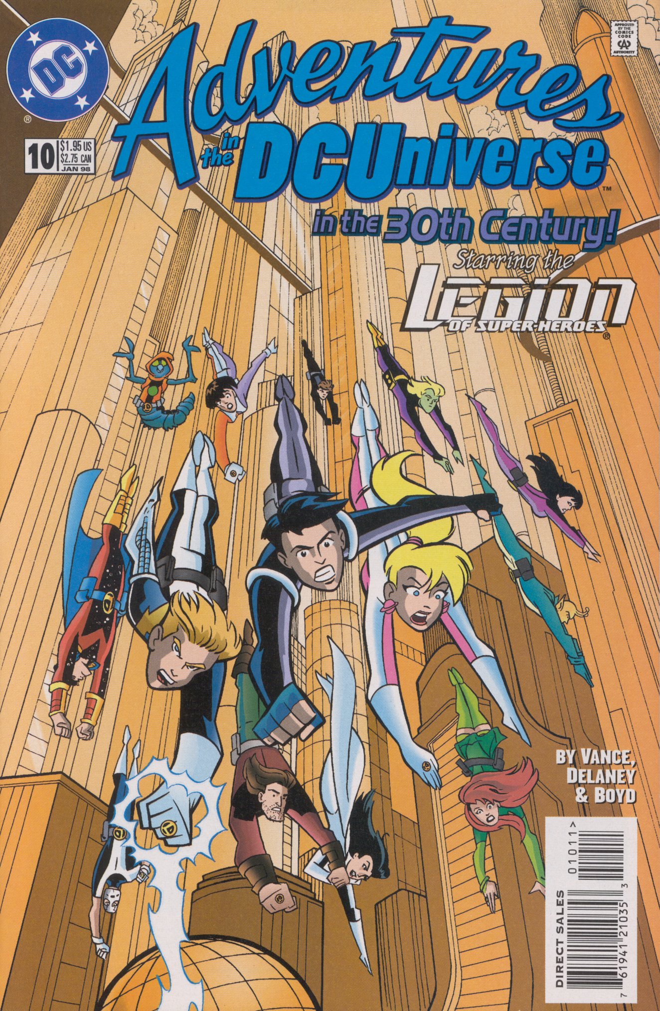 Read online Adventures in the DC Universe comic -  Issue #10 - 1