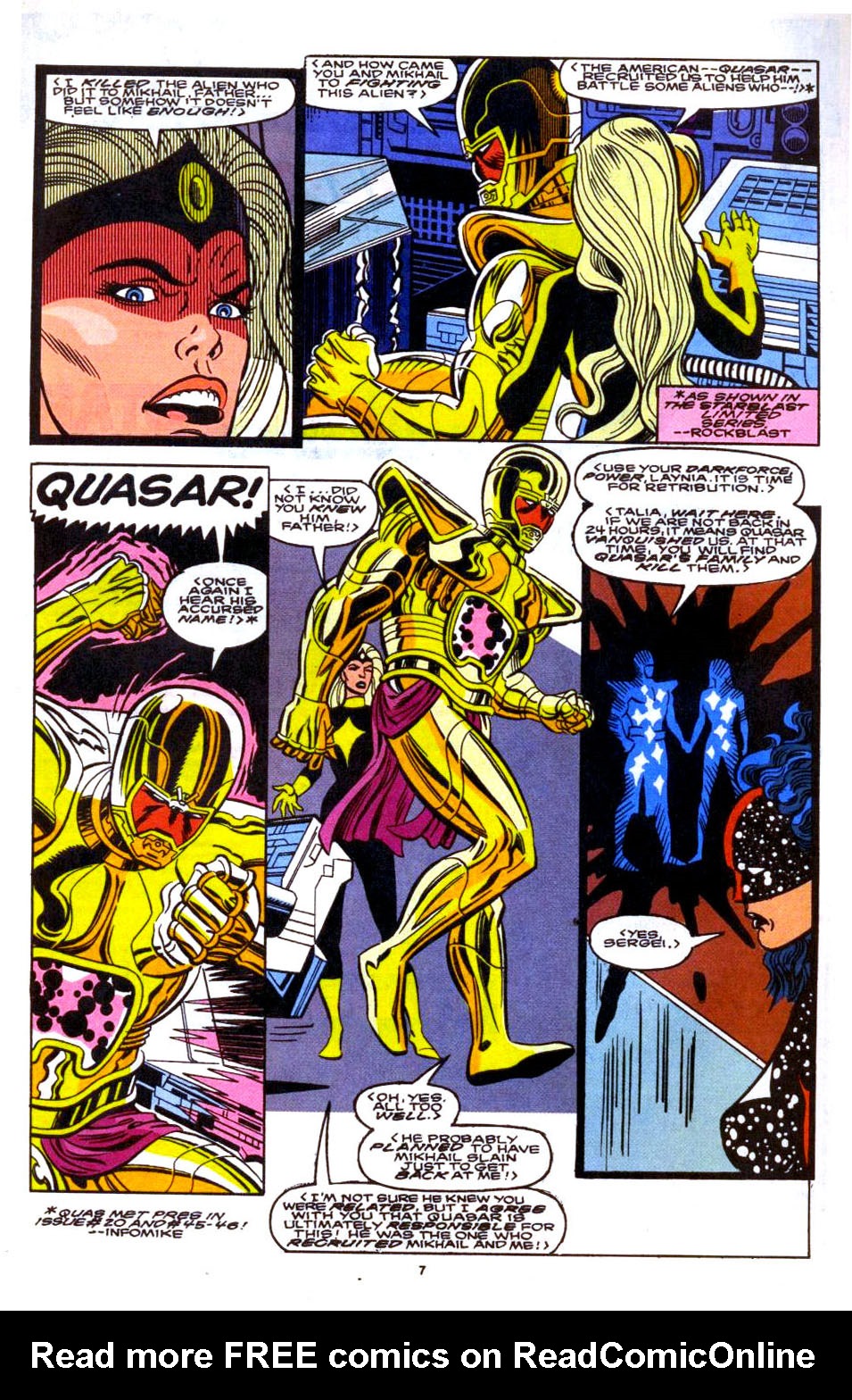 Read online Quasar comic -  Issue #60 - 7