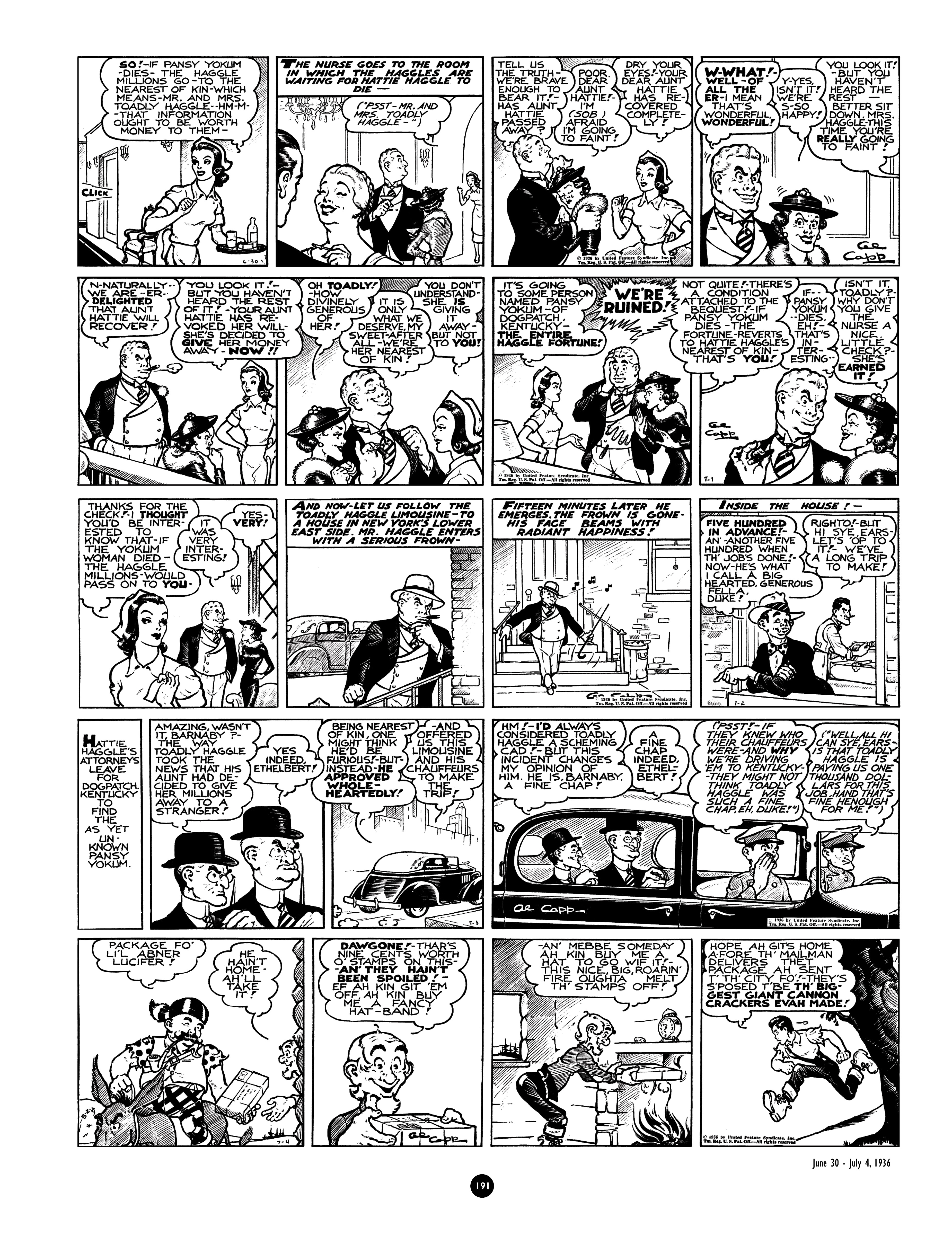 Read online Al Capp's Li'l Abner Complete Daily & Color Sunday Comics comic -  Issue # TPB 1 (Part 2) - 93
