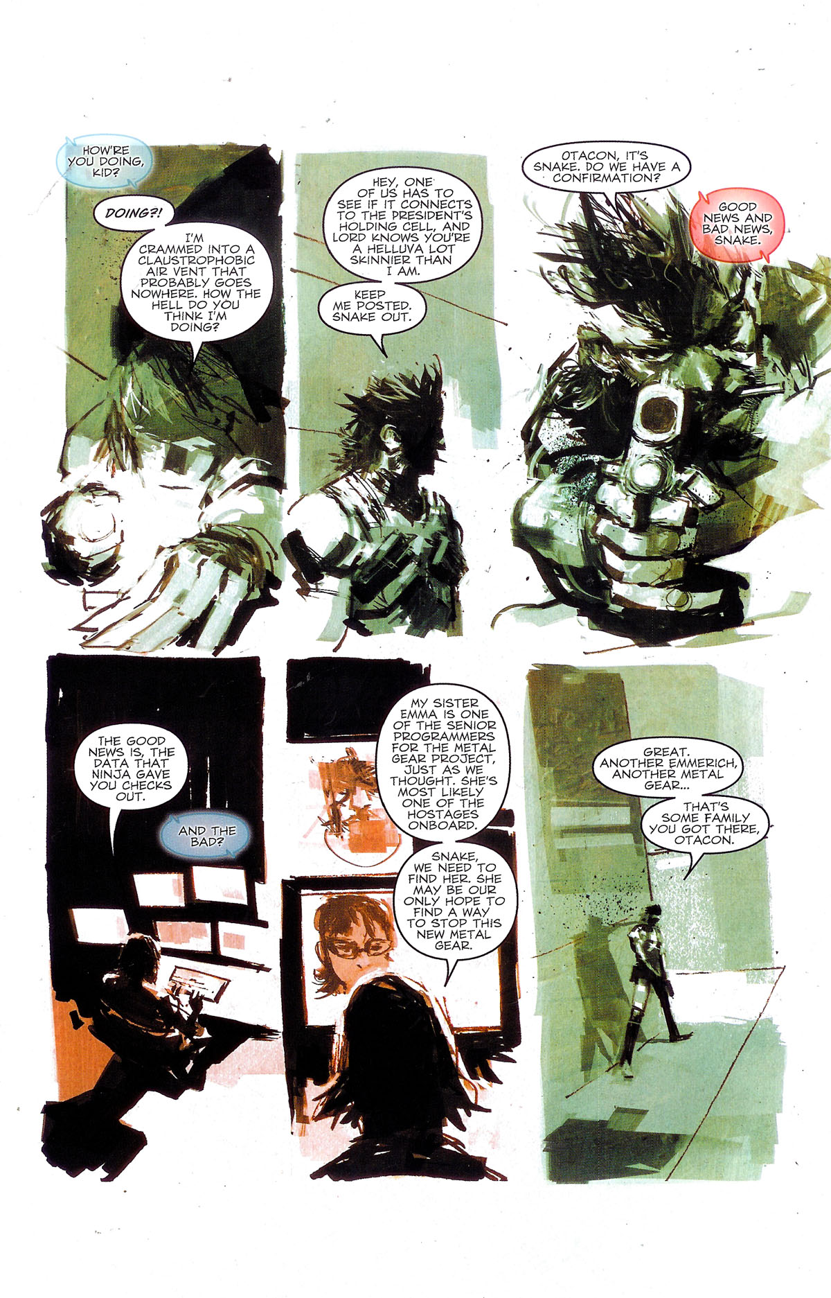 Read online Metal Gear Solid: Sons of Liberty comic -  Issue #7 - 8