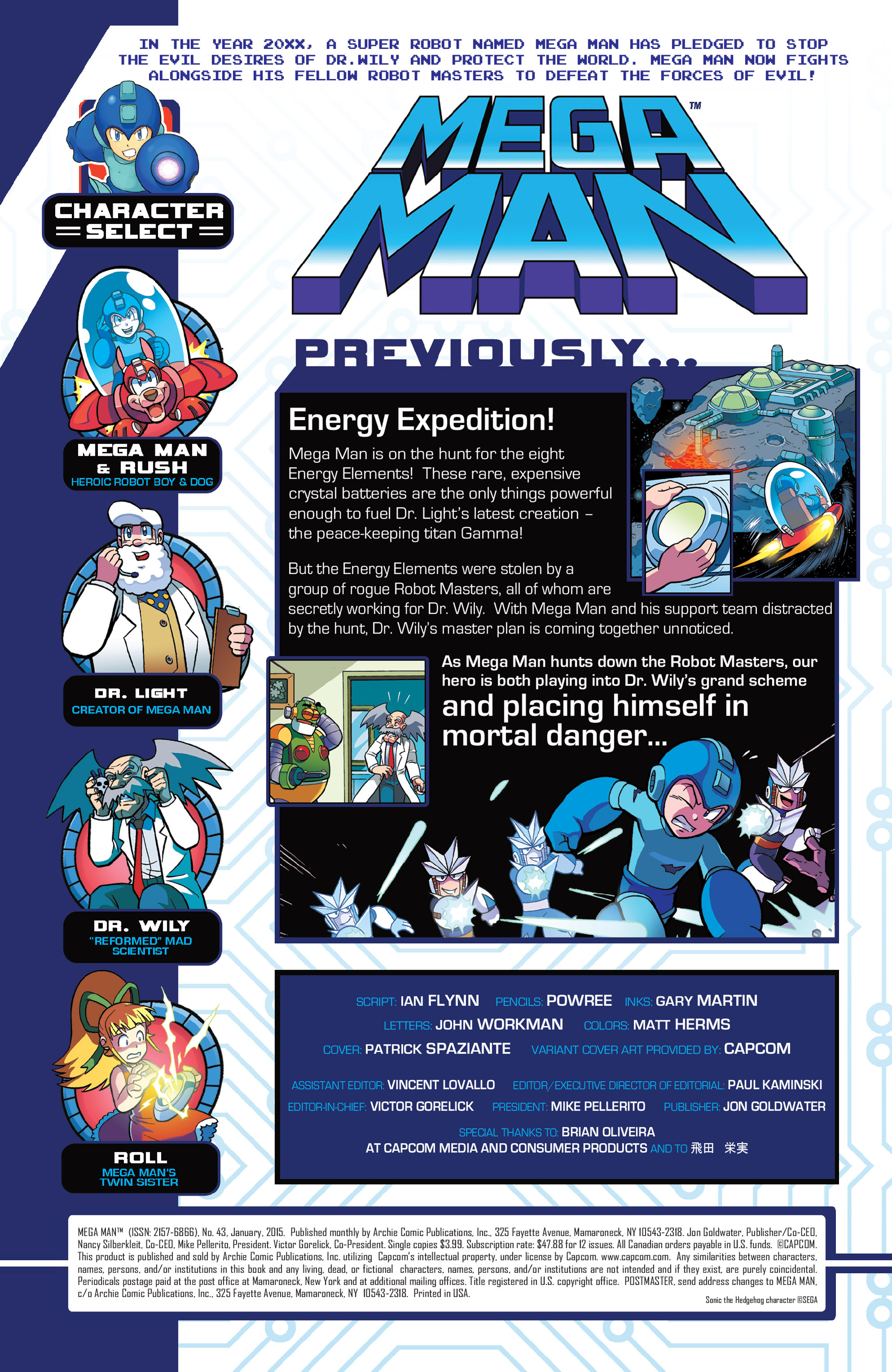 Read online Mega Man comic -  Issue #43 - 2