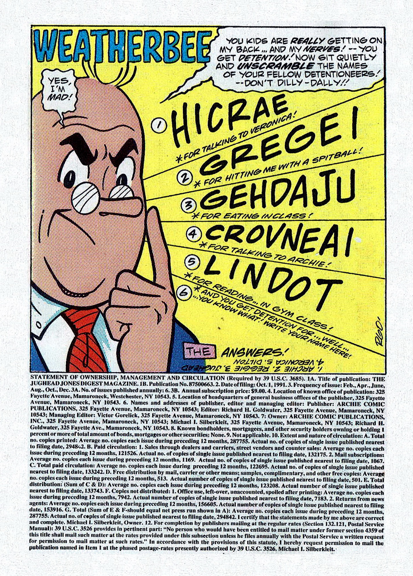 Read online Jughead Jones Comics Digest comic -  Issue #75 - 36