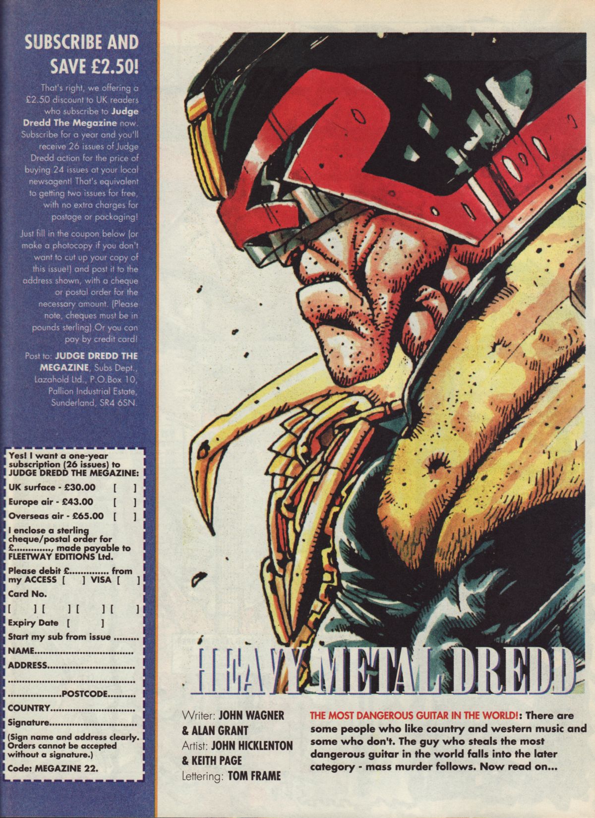 Read online Judge Dredd: The Megazine (vol. 2) comic -  Issue #22 - 27