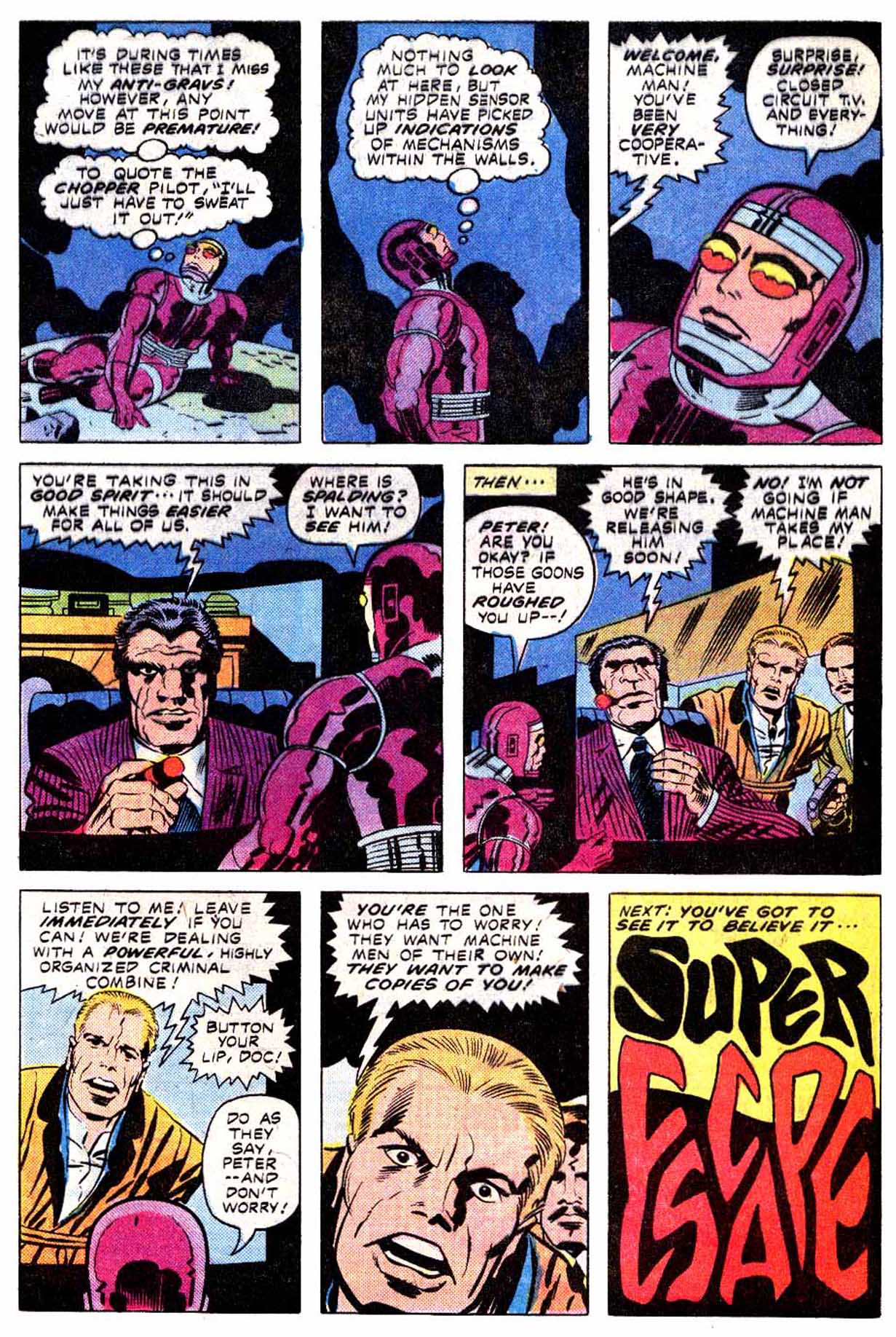 Read online Machine Man (1978) comic -  Issue #7 - 18