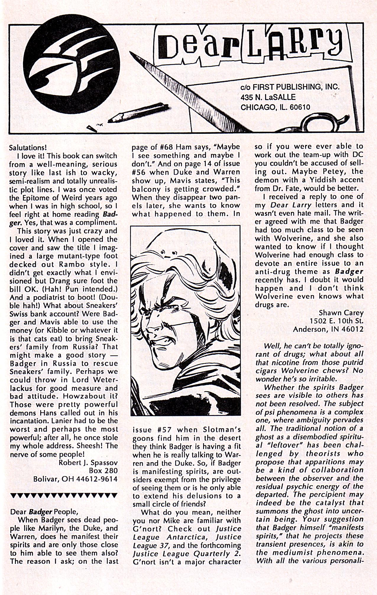 Read online The Badger comic -  Issue #70 - 29