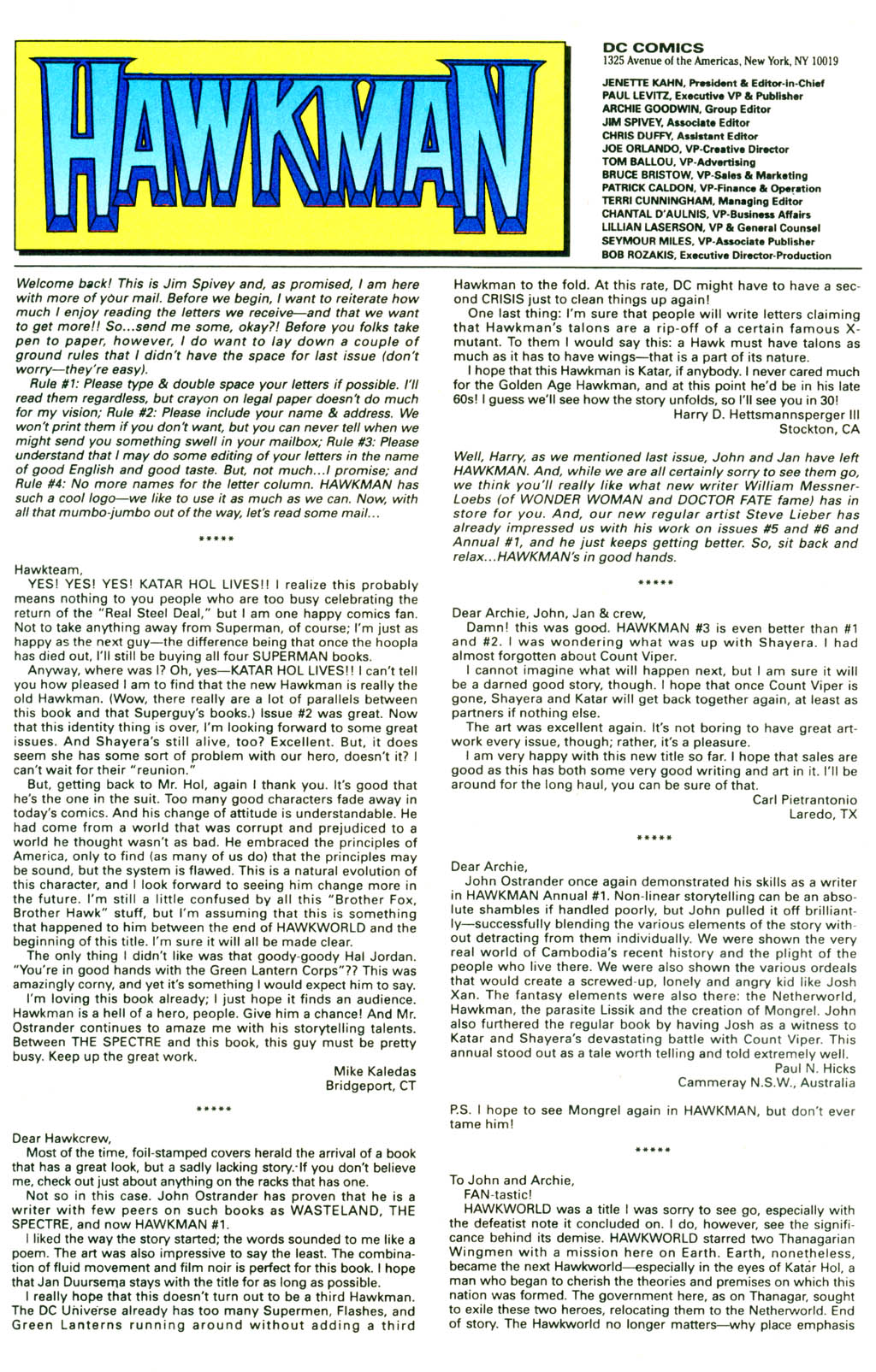 Read online Hawkman (1993) comic -  Issue #7 - 24