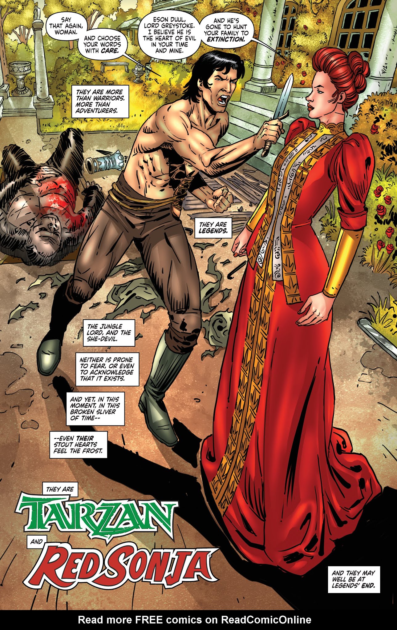 Read online Red Sonja/Tarzan comic -  Issue #2 - 6