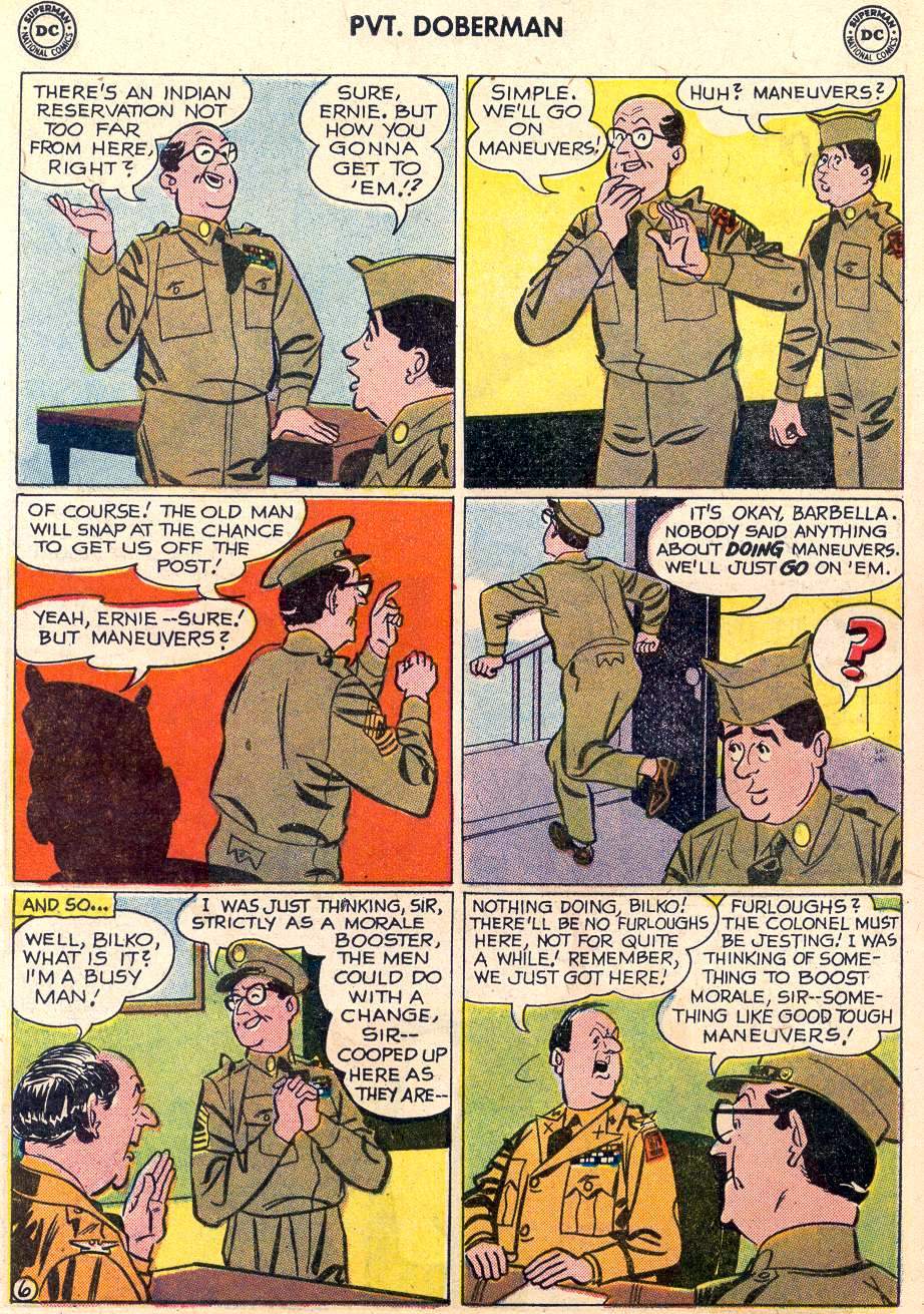 Read online Sgt. Bilko's Pvt. Doberman comic -  Issue #6 - 8