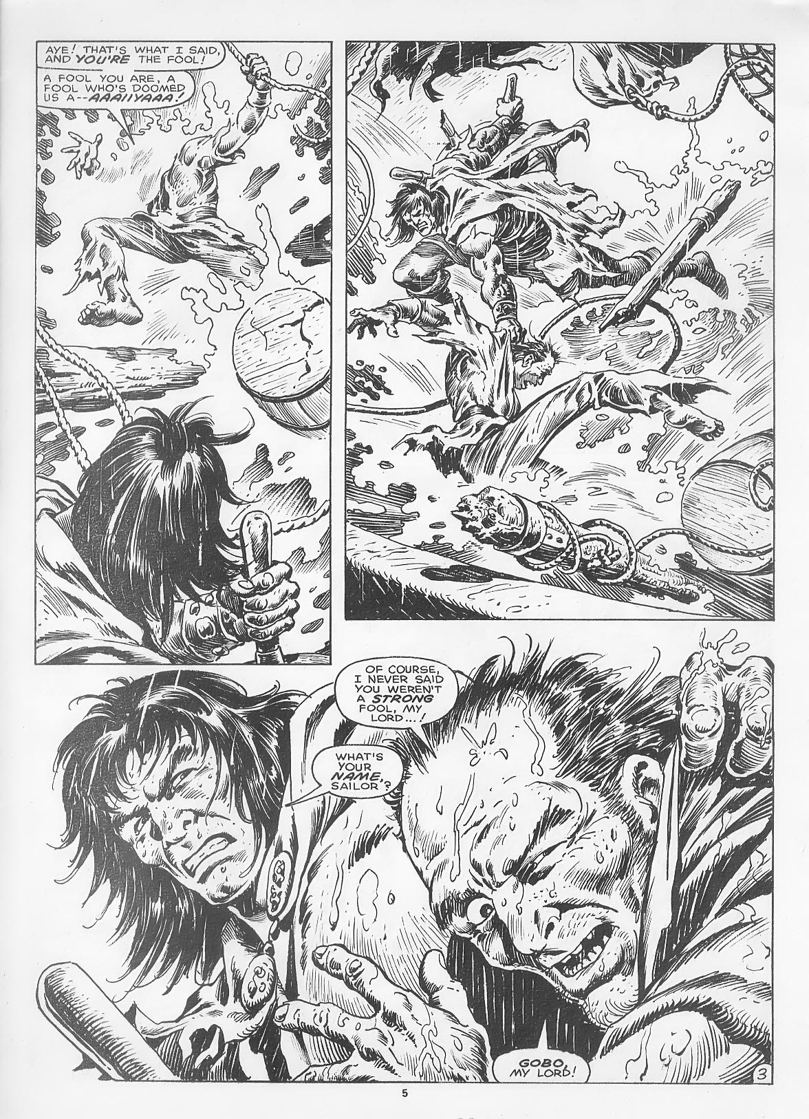 Read online The Savage Sword Of Conan comic -  Issue #166 - 7