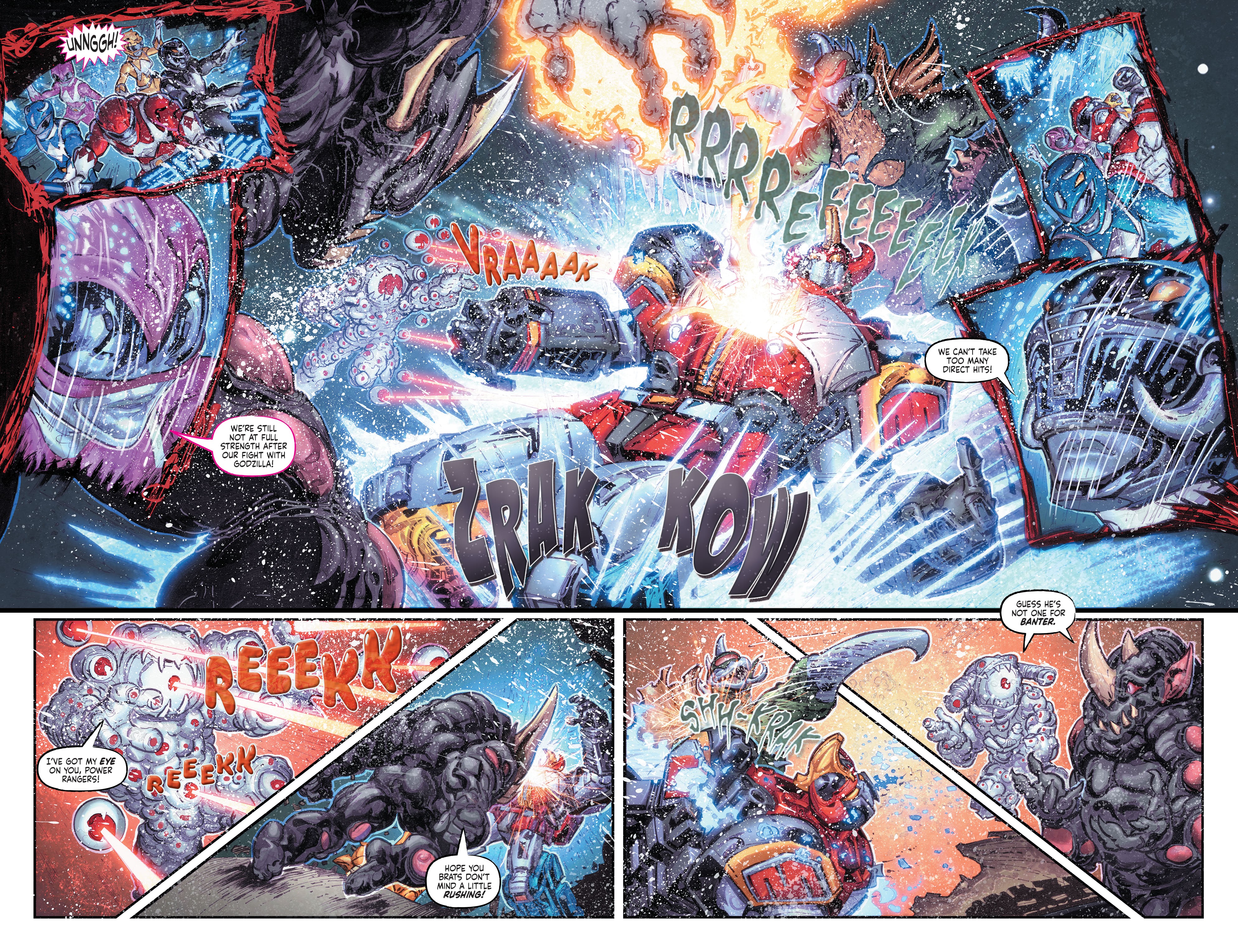 Read online Godzilla vs. The Mighty Morphin Power Rangers comic -  Issue #3 - 4