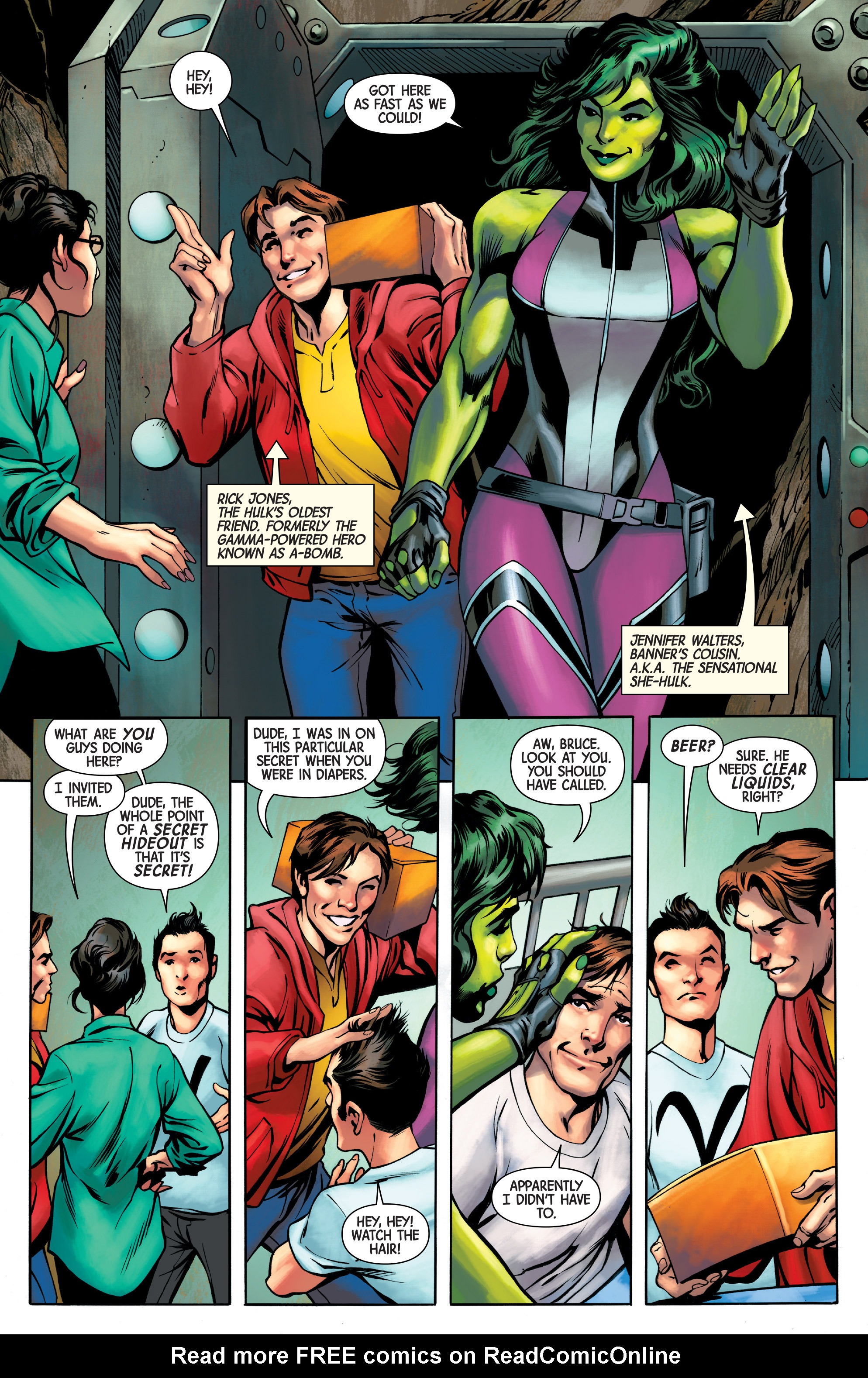Read online Totally Awesome Hulk comic -  Issue #8 - 8