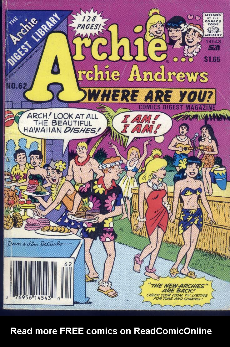 Read online Archie...Archie Andrews, Where Are You? Digest Magazine comic -  Issue #62 - 1