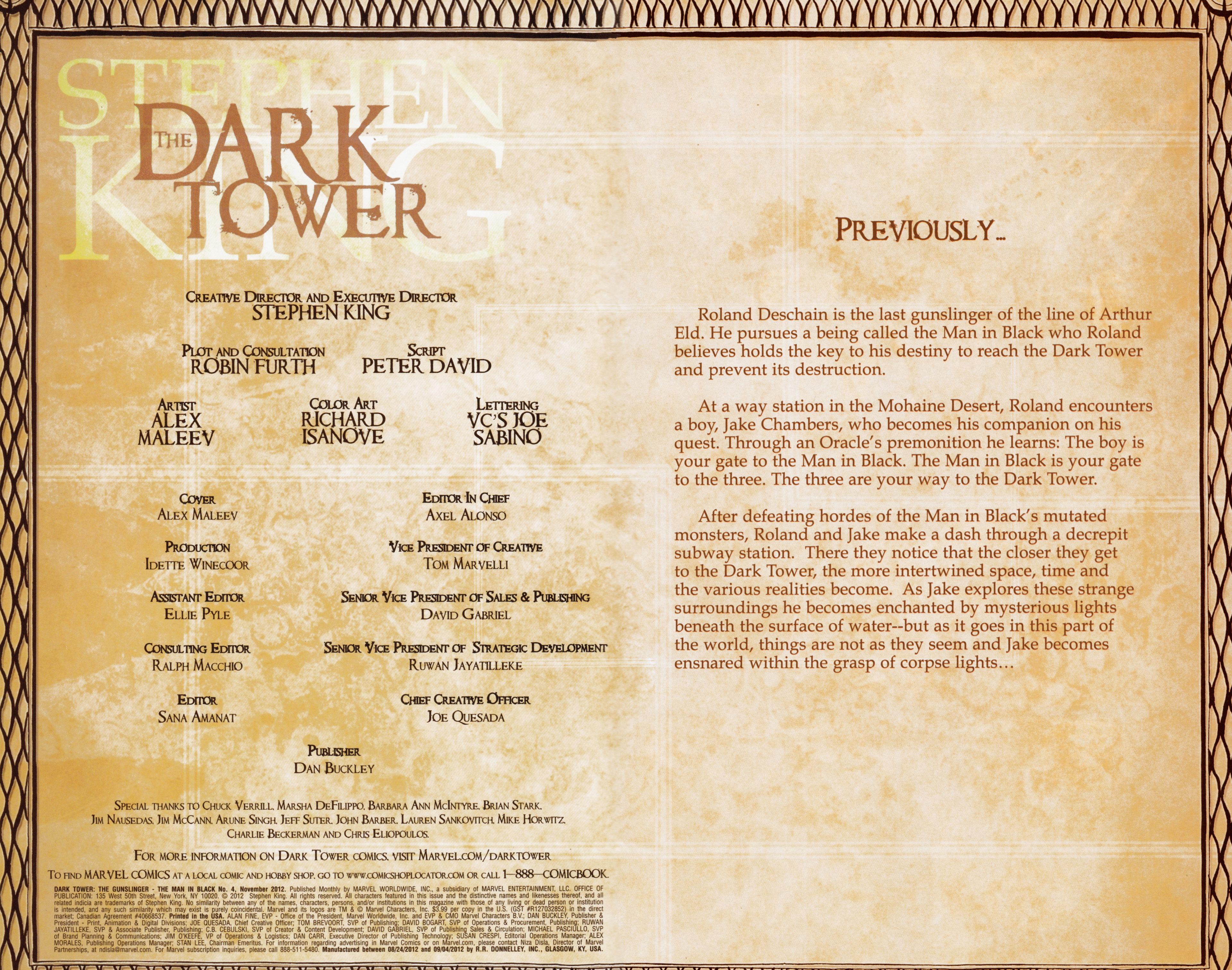 Read online Dark Tower: The Gunslinger - The Man in Black comic -  Issue #4 - 2