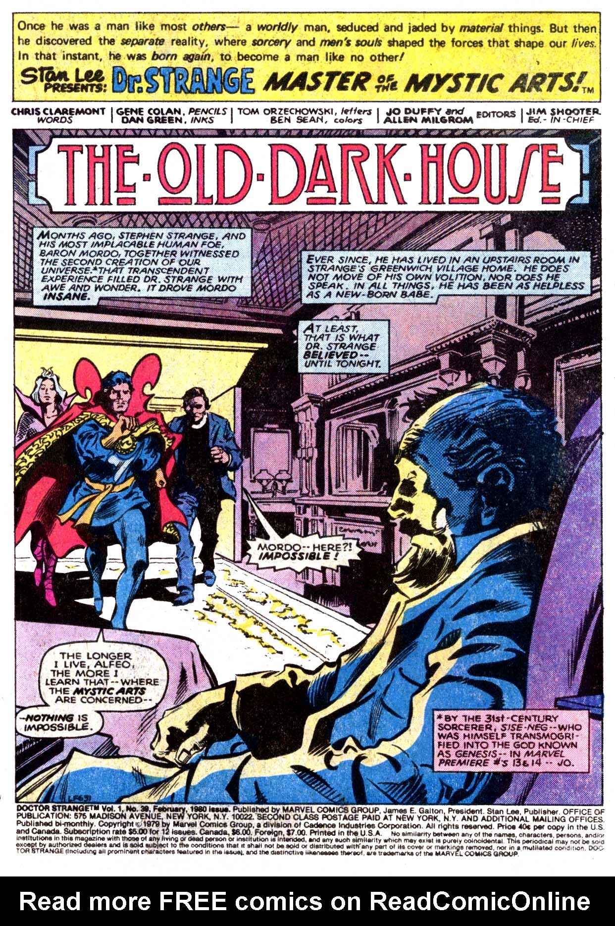Read online Doctor Strange (1974) comic -  Issue #39 - 2