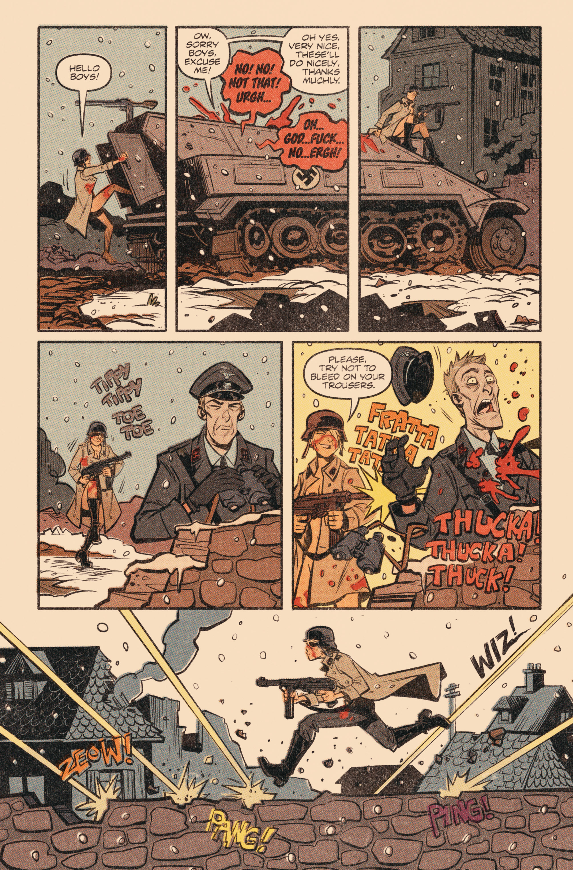 Read online Tank Girl: World War Tank Girl comic -  Issue #1 - 6