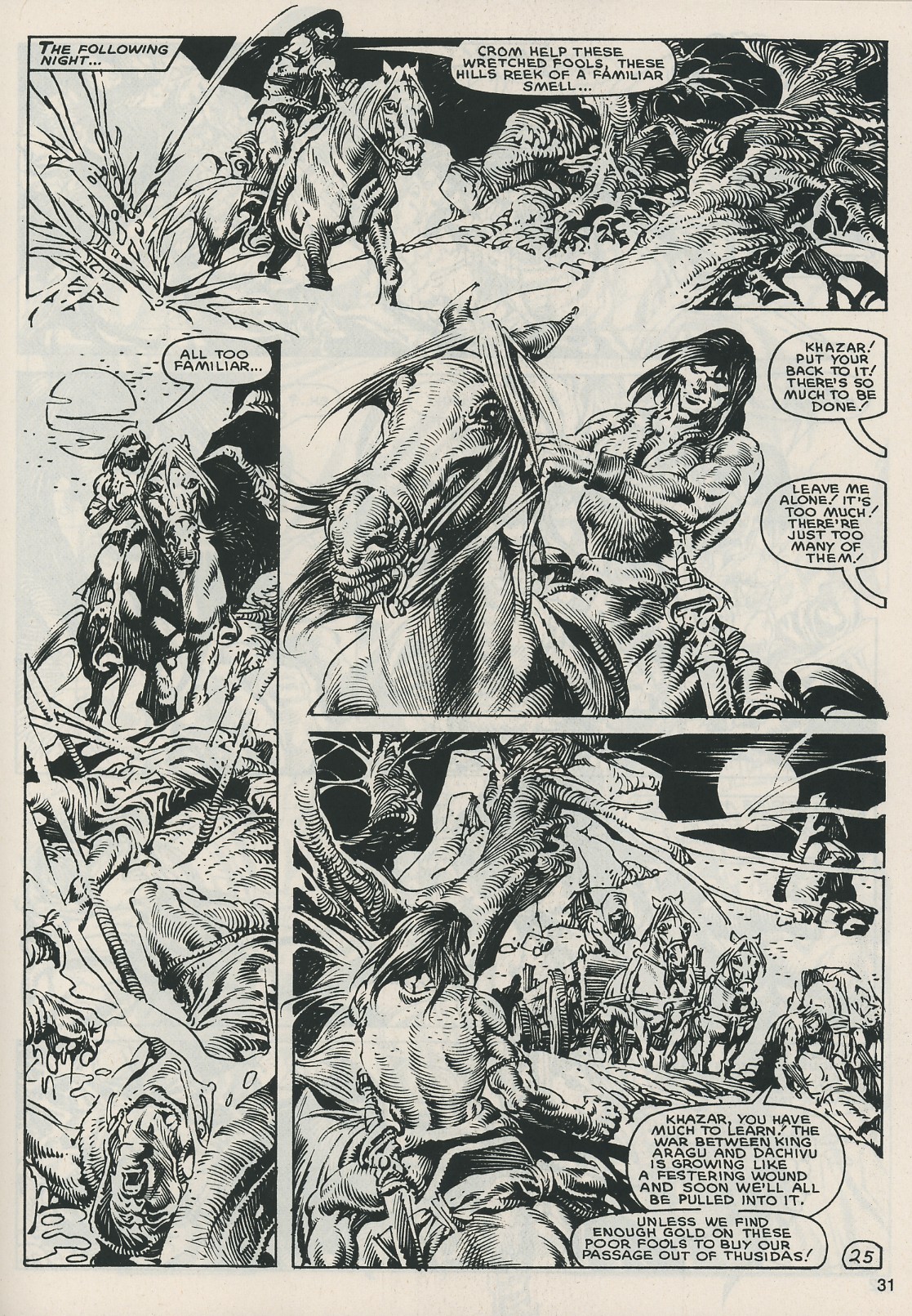 Read online The Savage Sword Of Conan comic -  Issue #121 - 31