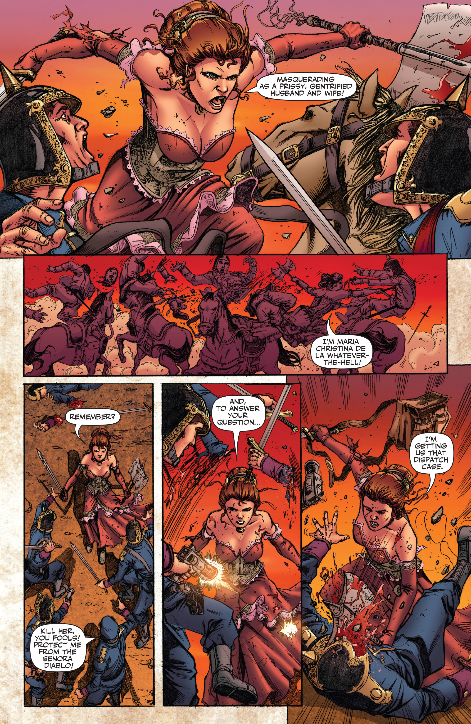 Read online Legenderry: A Steampunk Adventure comic -  Issue #7 - 8