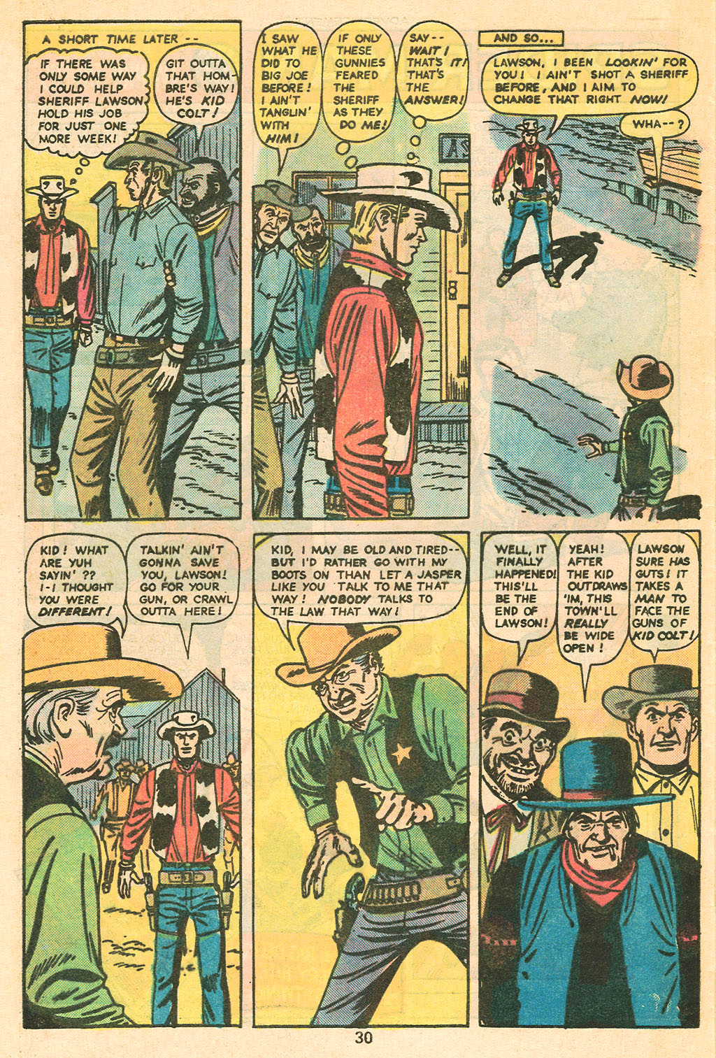 Read online Kid Colt Outlaw comic -  Issue #206 - 32