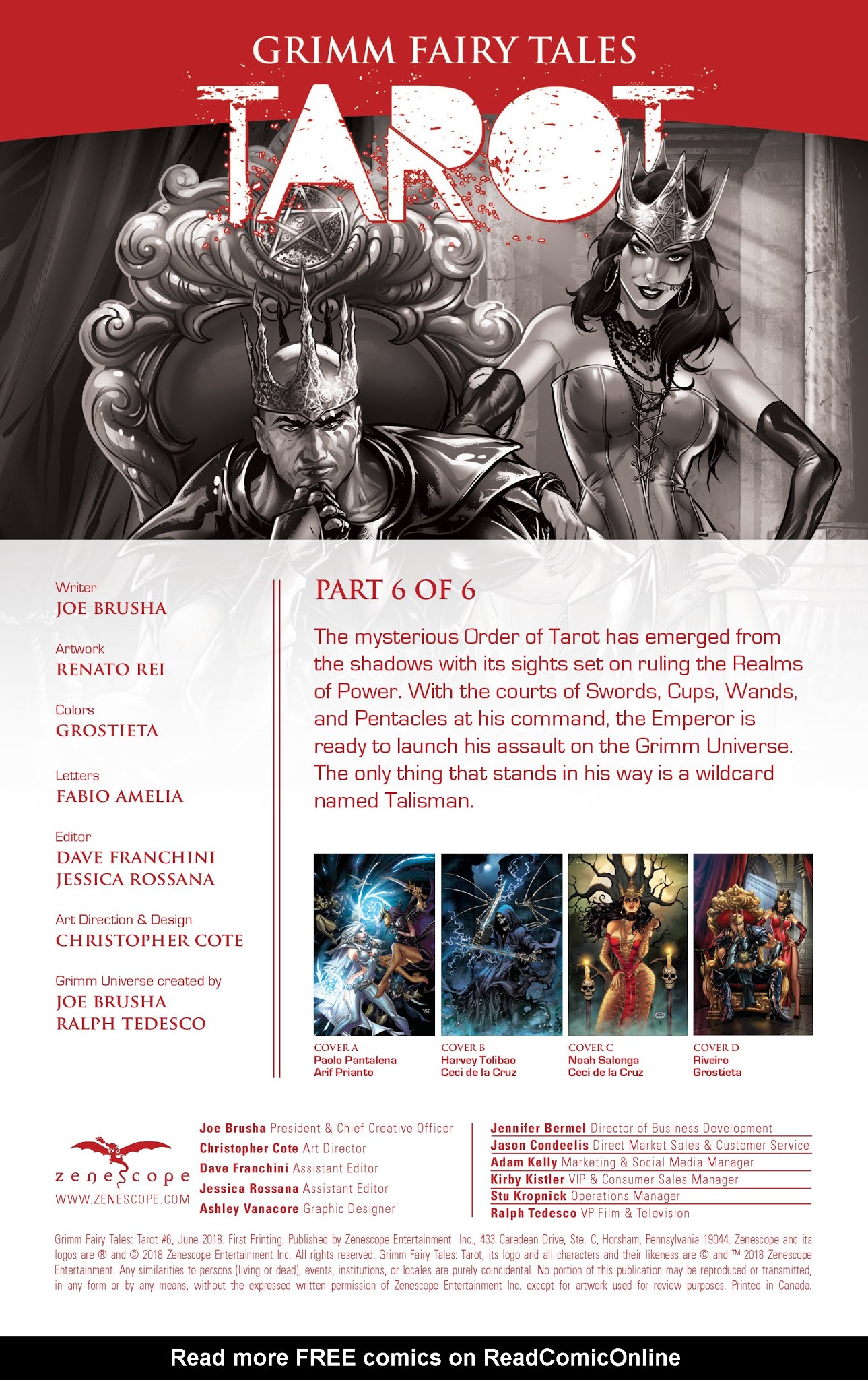 Read online Grimm Fairy Tales: Tarot comic -  Issue #6 - 2