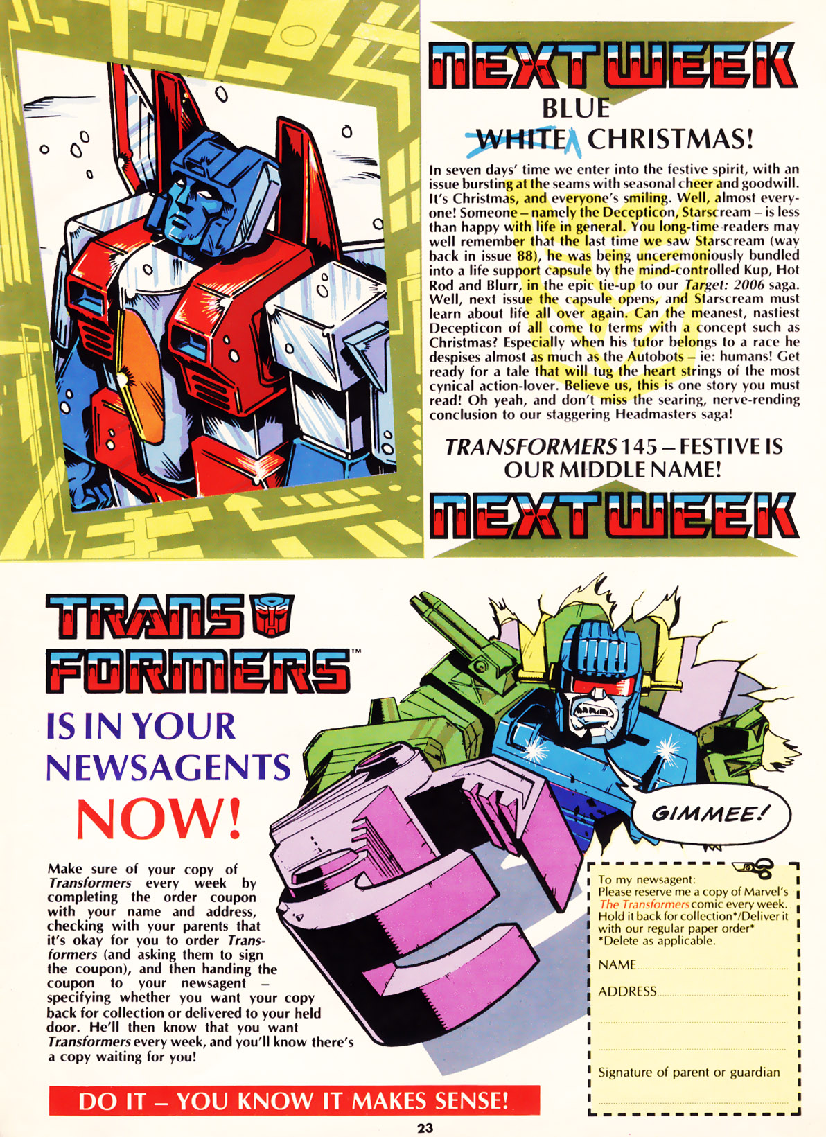 Read online The Transformers (UK) comic -  Issue #144 - 21