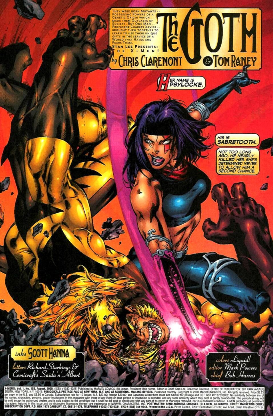 Read online X-Men (1991) comic -  Issue #103 - 2